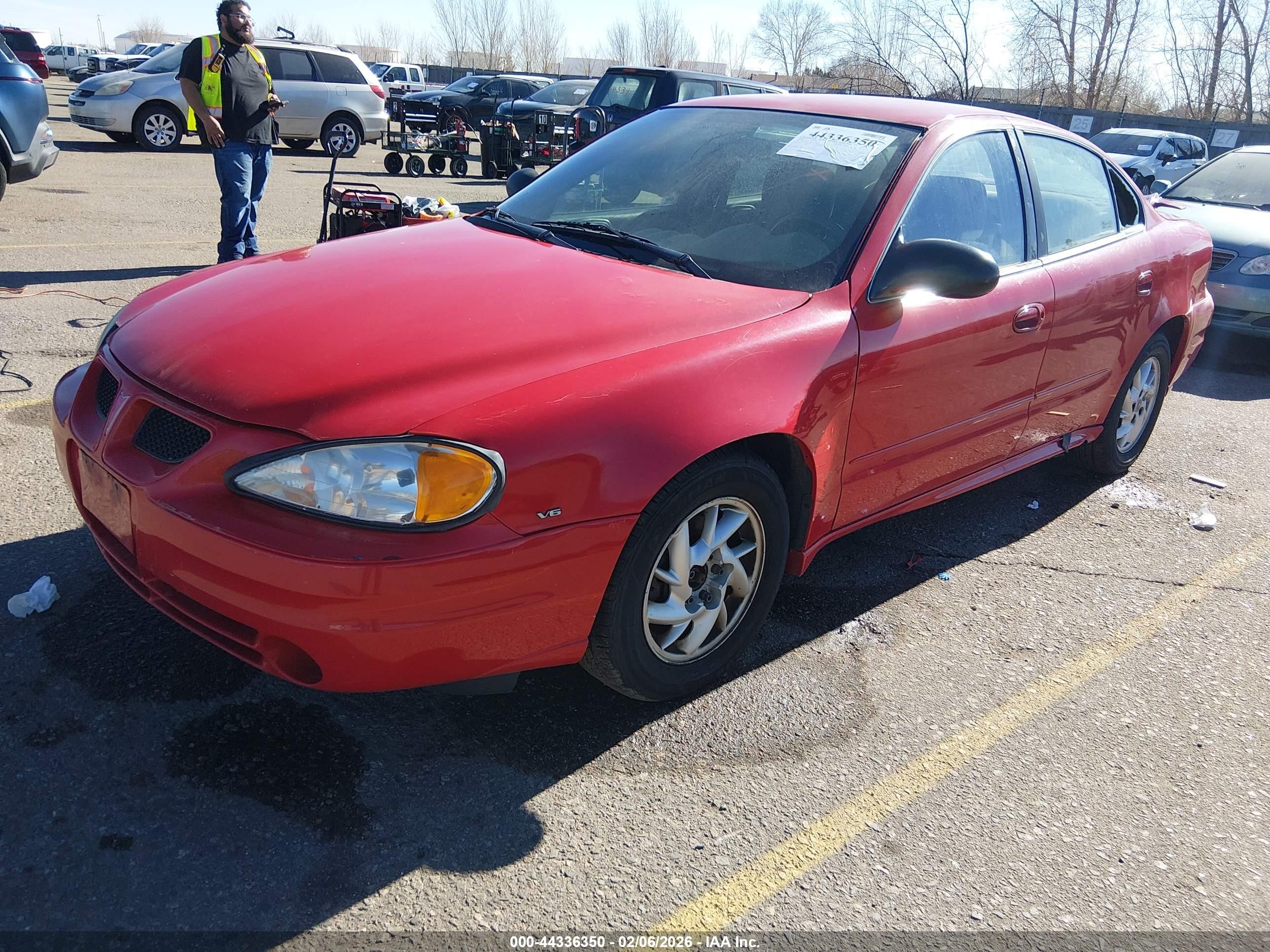 2004 Pontiac Grand Am Se1 Красный vin: 1G2NF52E74M631499