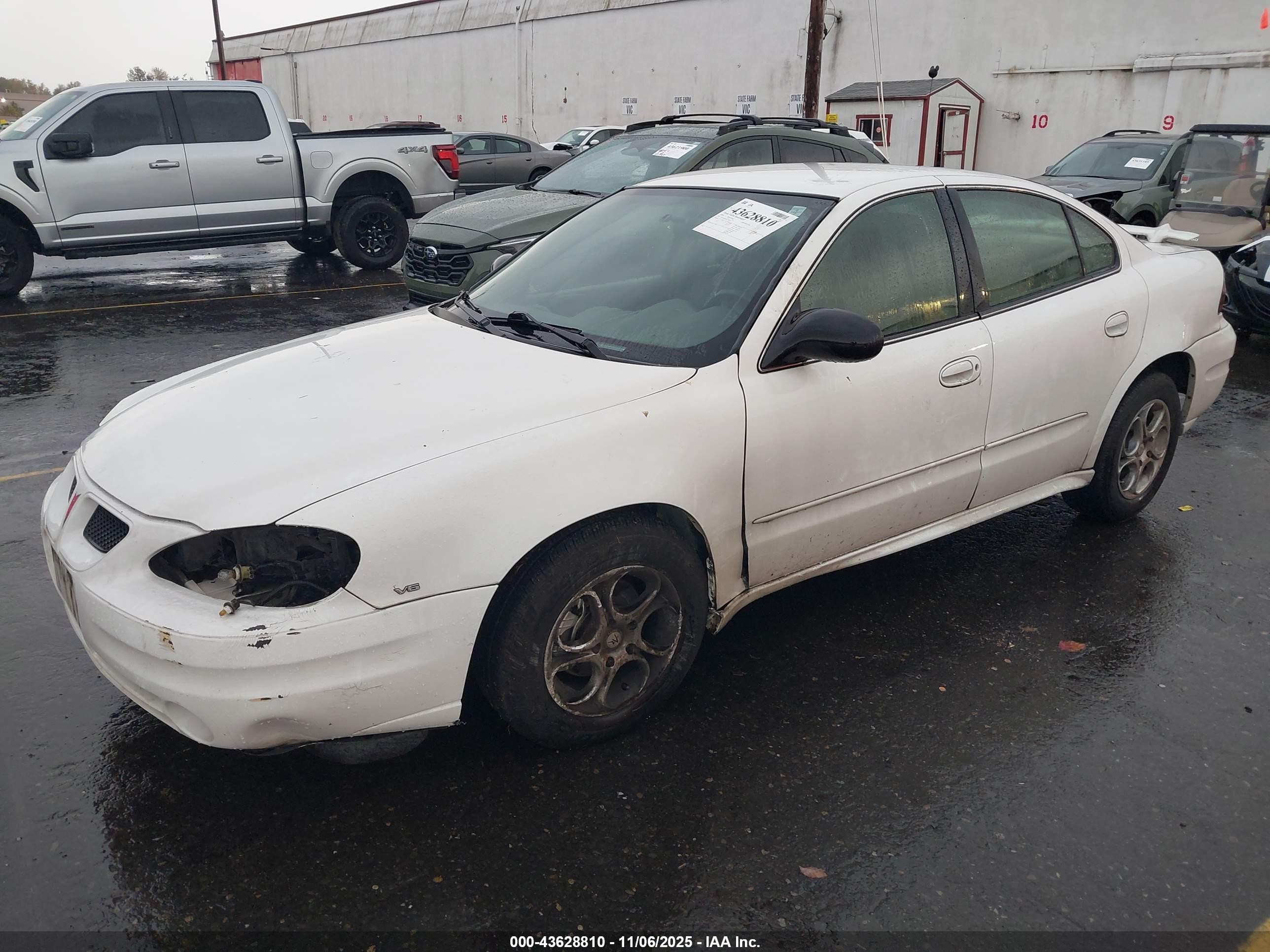 2004 Pontiac Grand Am Se1 White vin: 1G2NF52E84C146911