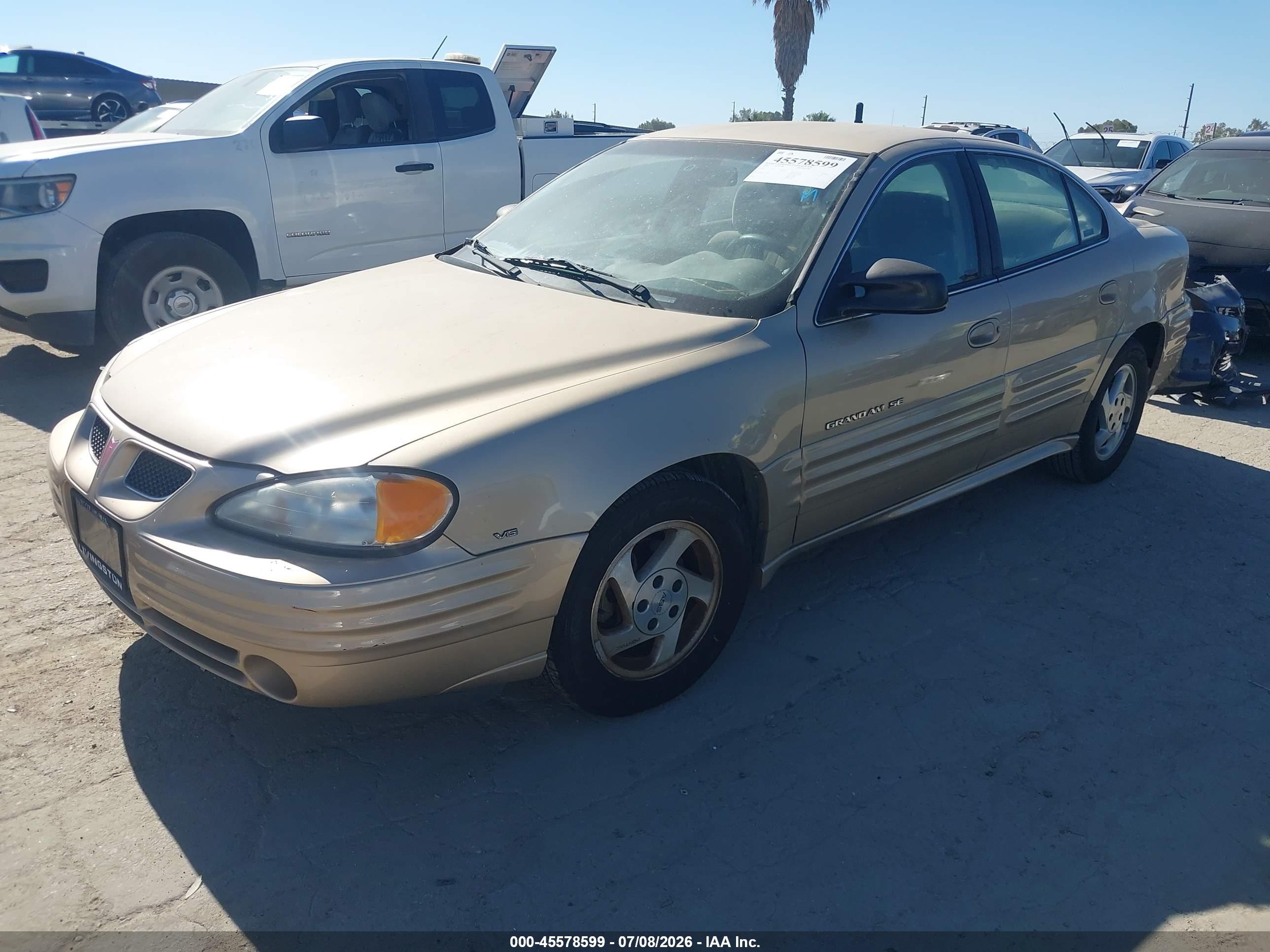 2000 Pontiac Grand Am Se1 Gold vin: 1G2NF52E8YC545890
