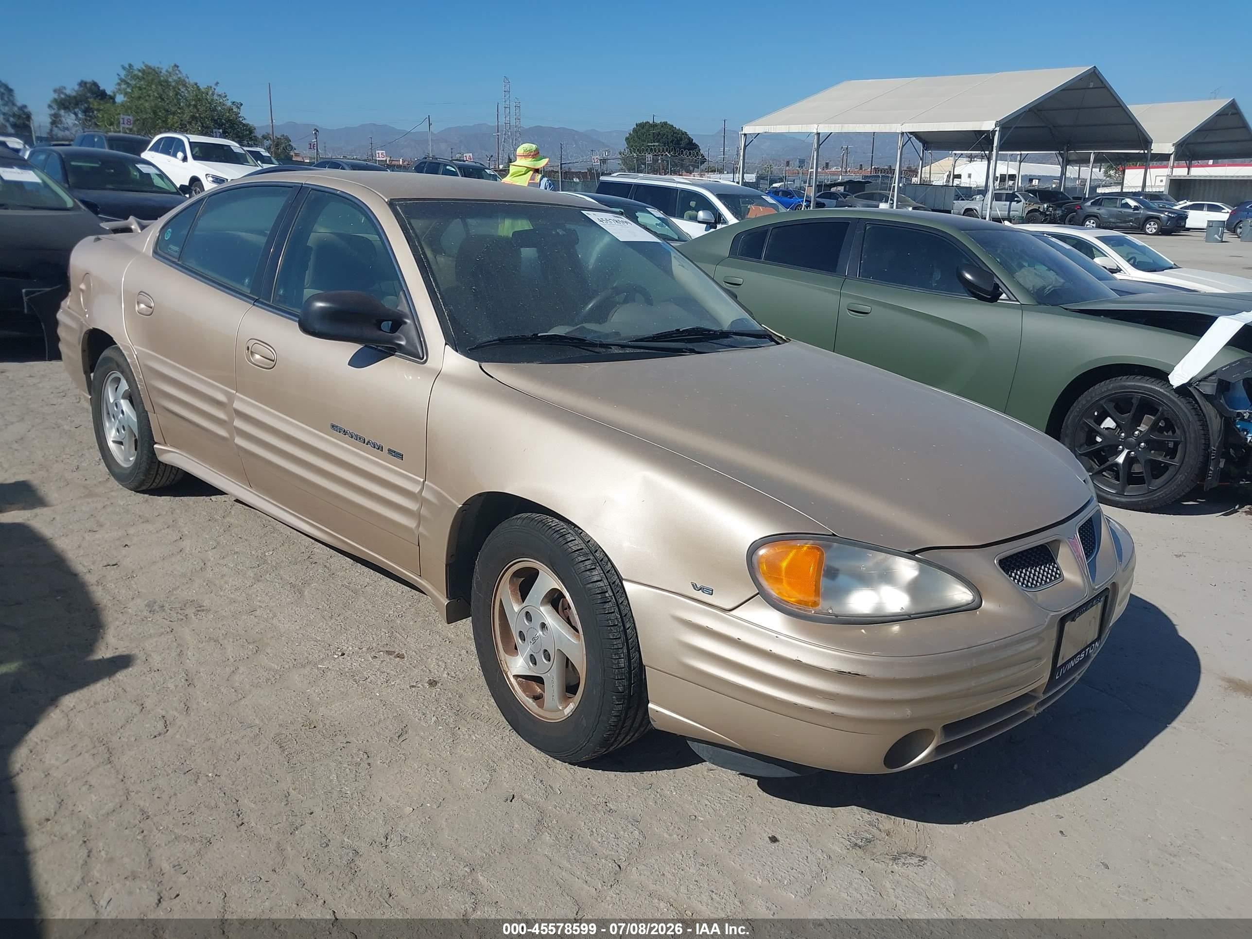 2000 Pontiac Grand Am Se1 Gold vin: 1G2NF52E8YC545890