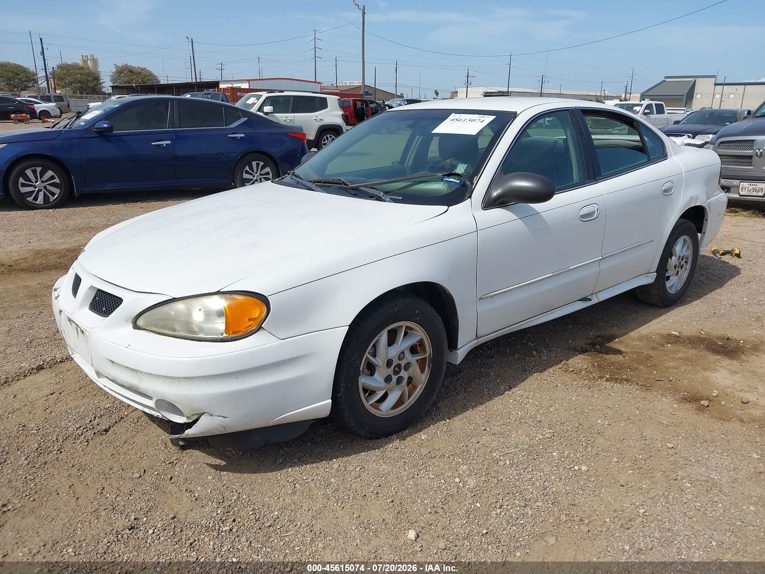 2003 Pontiac Grand Am Se1 White vin: 1G2NF52FX3C281475