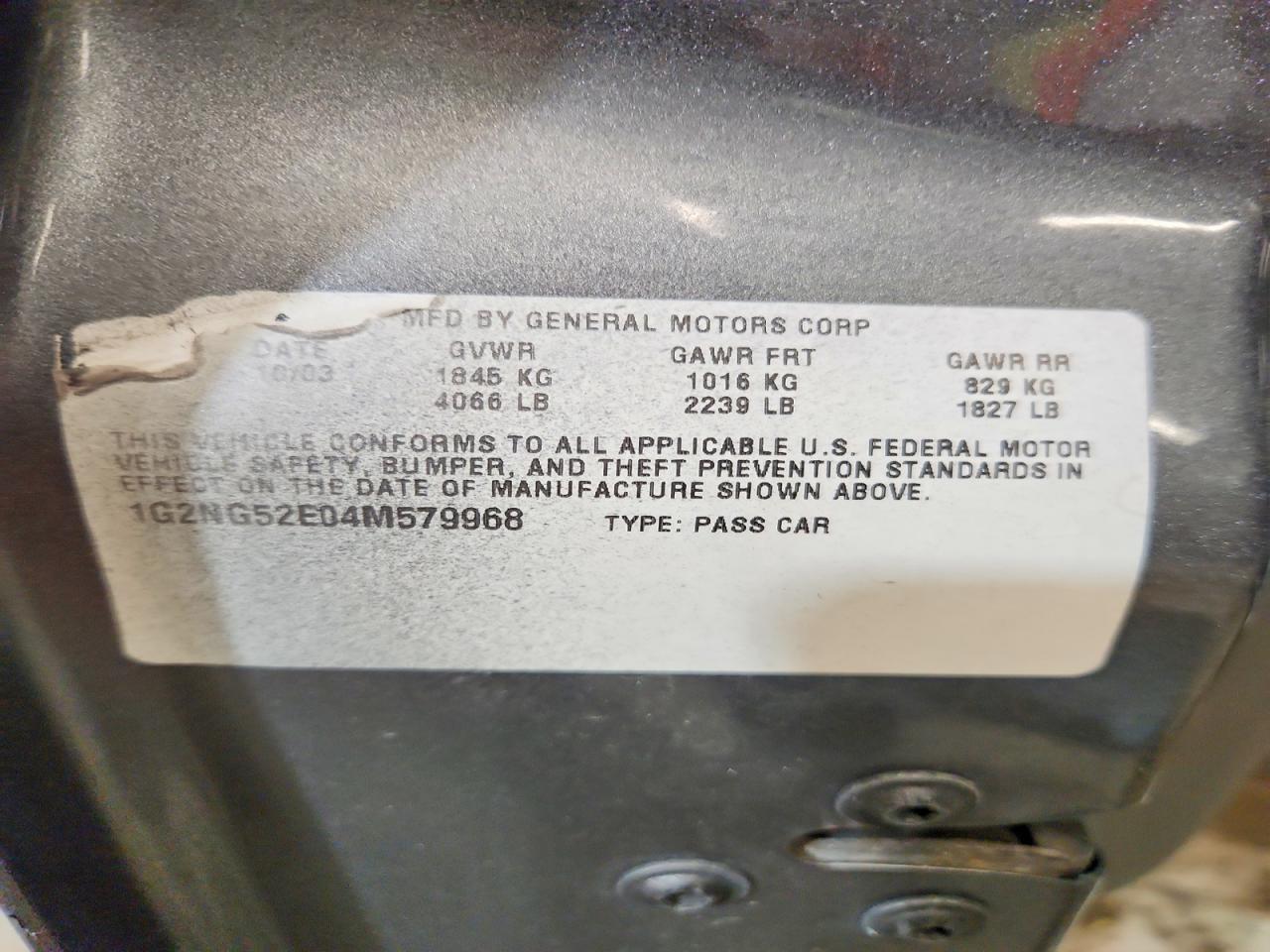 2004 Pontiac Grand Am Se2 Gray vin: 1G2NG52E04M579968