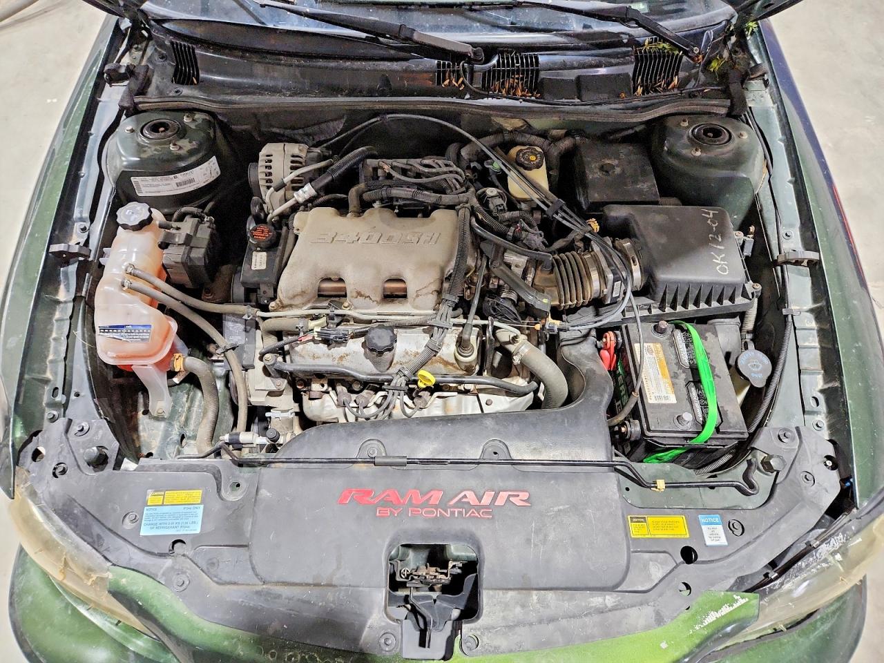 2000 Pontiac Grand Am Gt1 Green vin: 1G2NV12E2YM717630