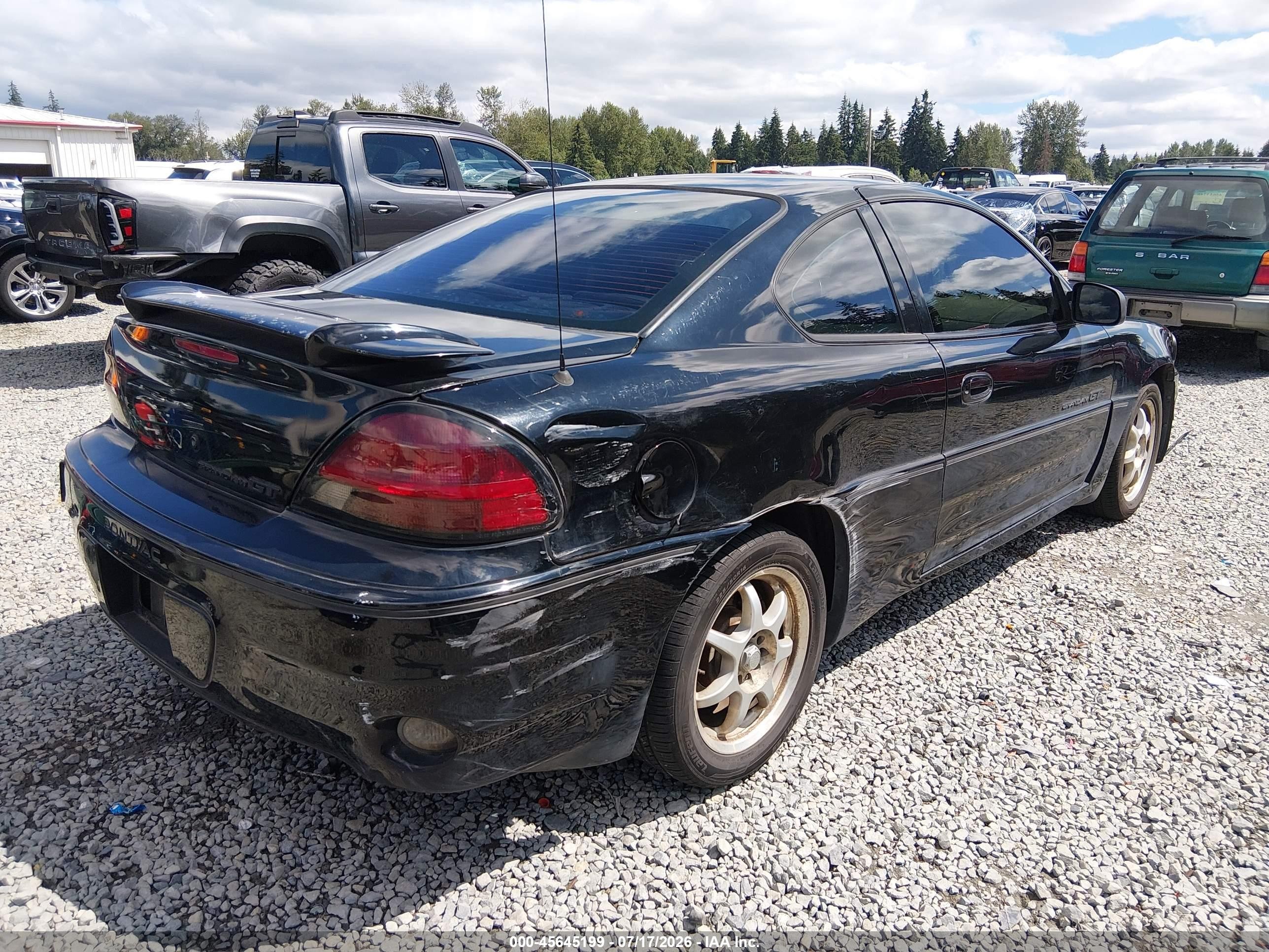 2001 Pontiac Grand Am Gt1 Черный vin: 1G2NV12E71M547206