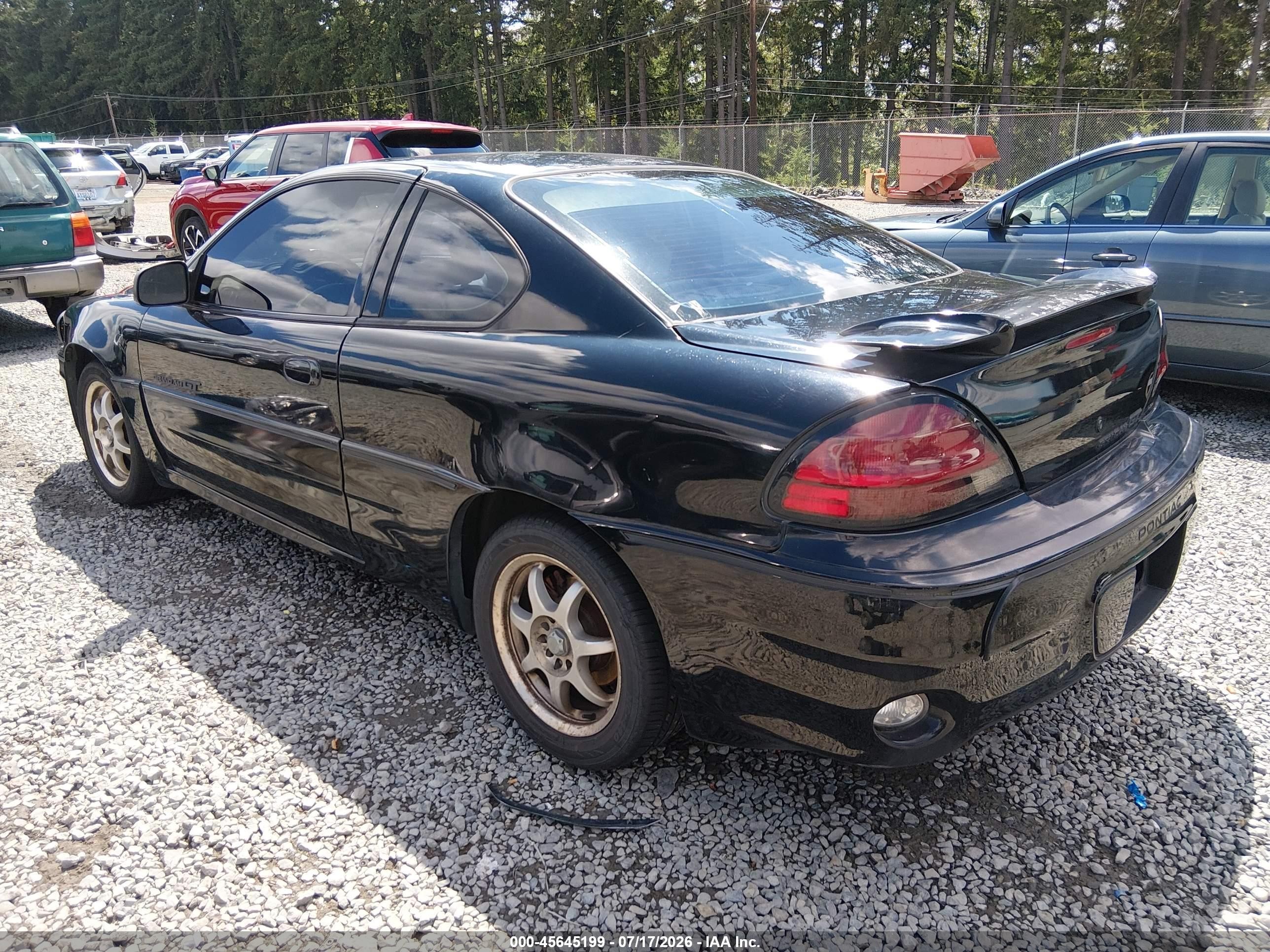 2001 Pontiac Grand Am Gt1 Черный vin: 1G2NV12E71M547206