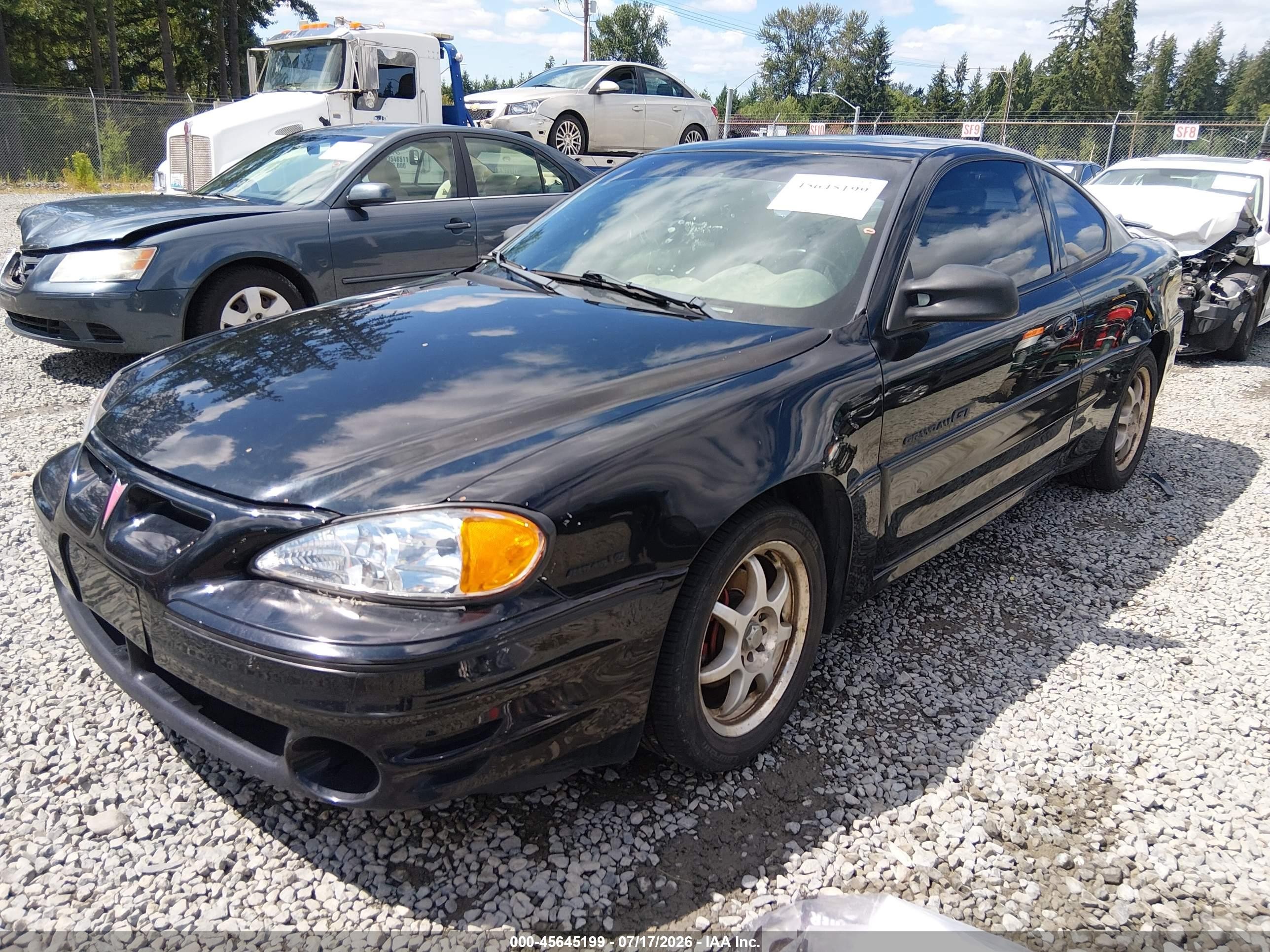 2001 Pontiac Grand Am Gt1 Черный vin: 1G2NV12E71M547206