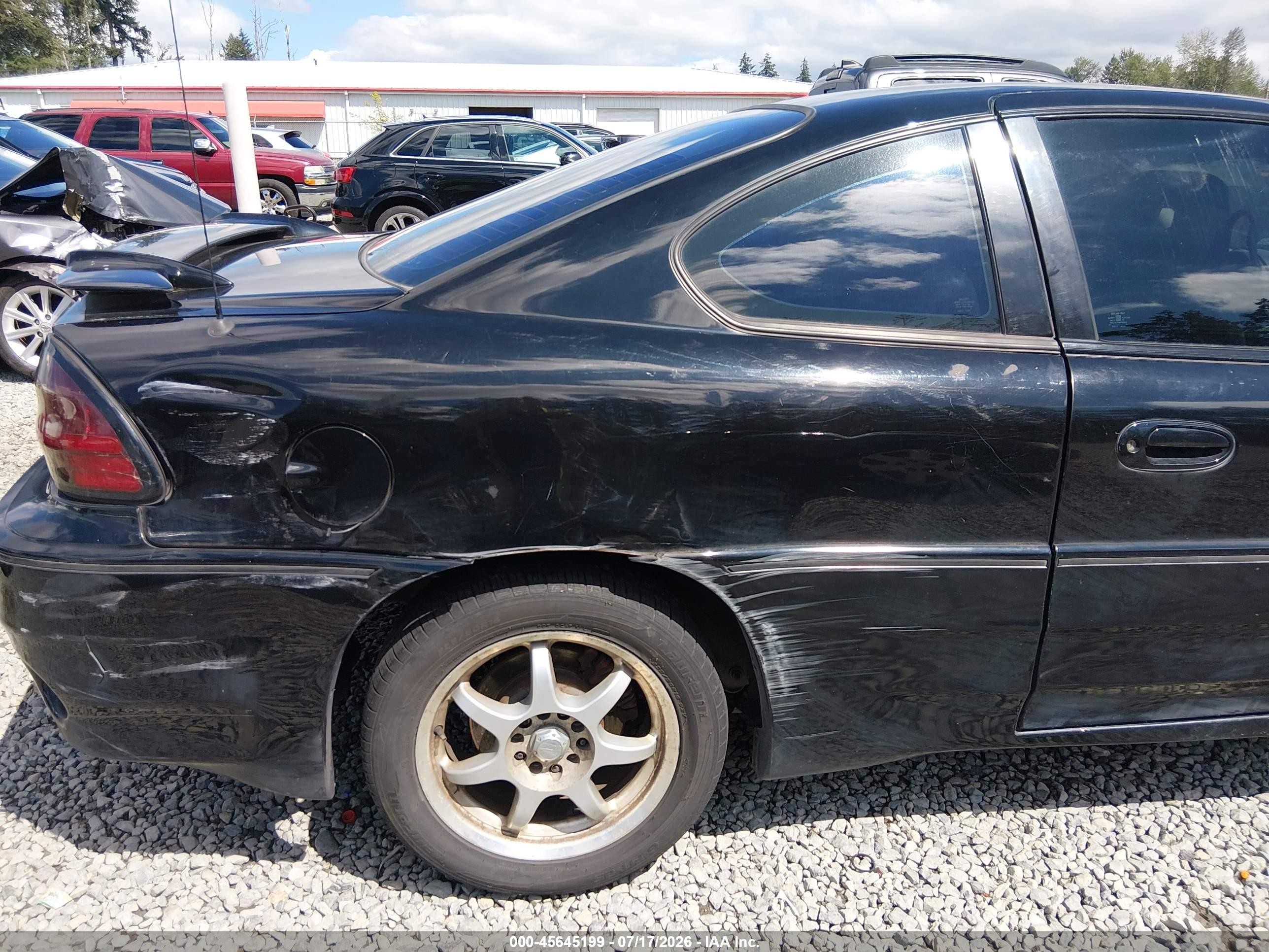 2001 Pontiac Grand Am Gt1 Черный vin: 1G2NV12E71M547206