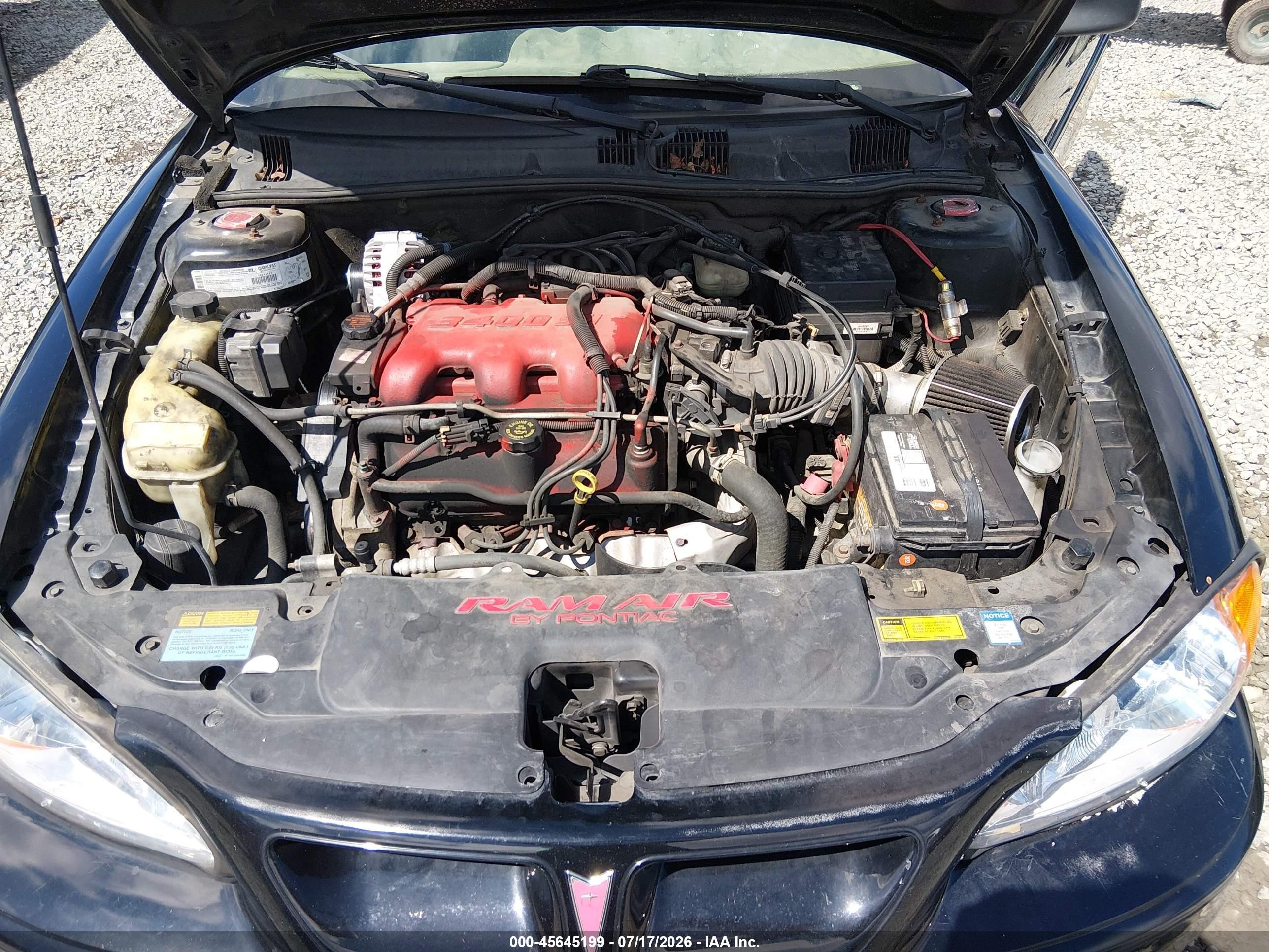 2001 Pontiac Grand Am Gt1 Черный vin: 1G2NV12E71M547206