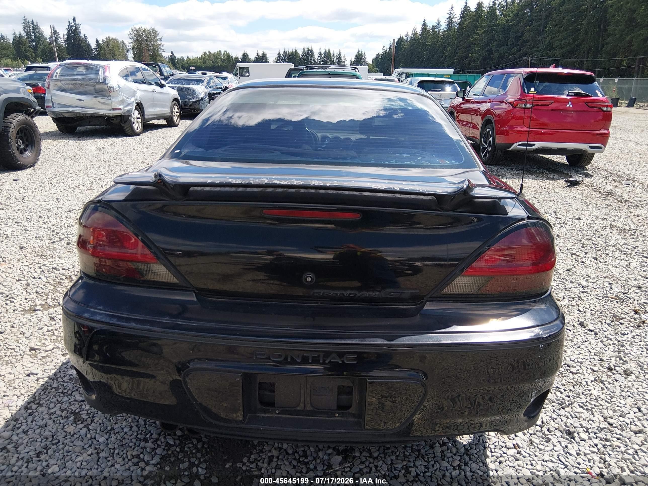 2001 Pontiac Grand Am Gt1 Черный vin: 1G2NV12E71M547206