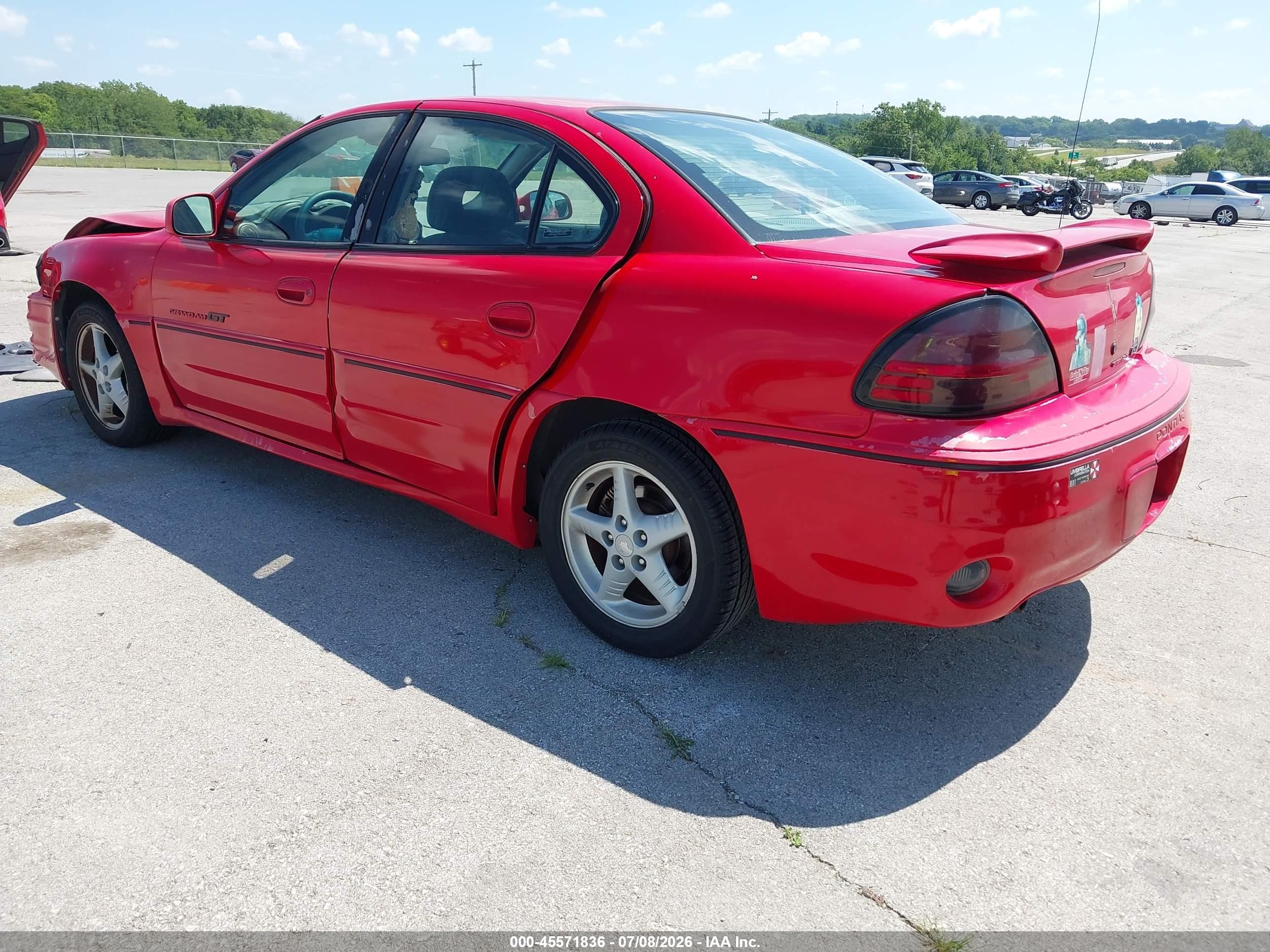2000 Pontiac Grand Am Gt1 Red vin: 1G2NV52E3YM742656