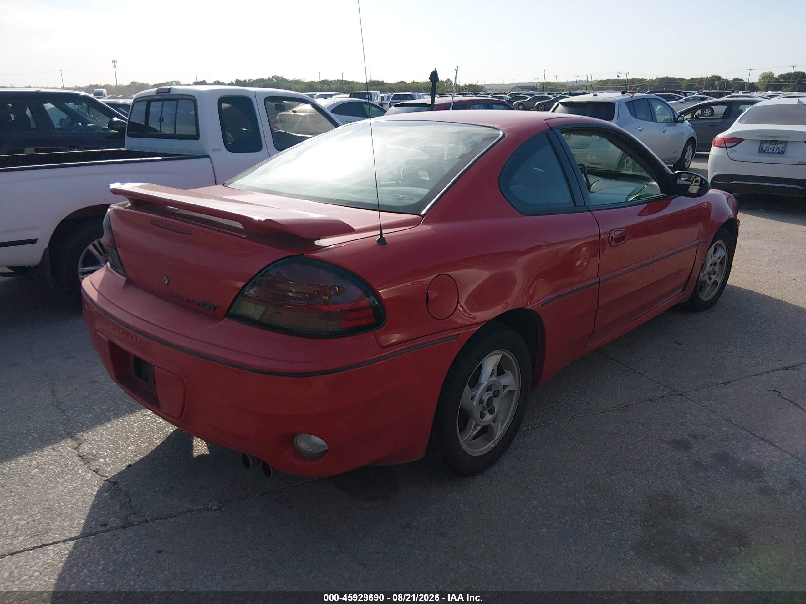 2003 Pontiac Grand Am Gt Красный vin: 1G2NW12E03C150121