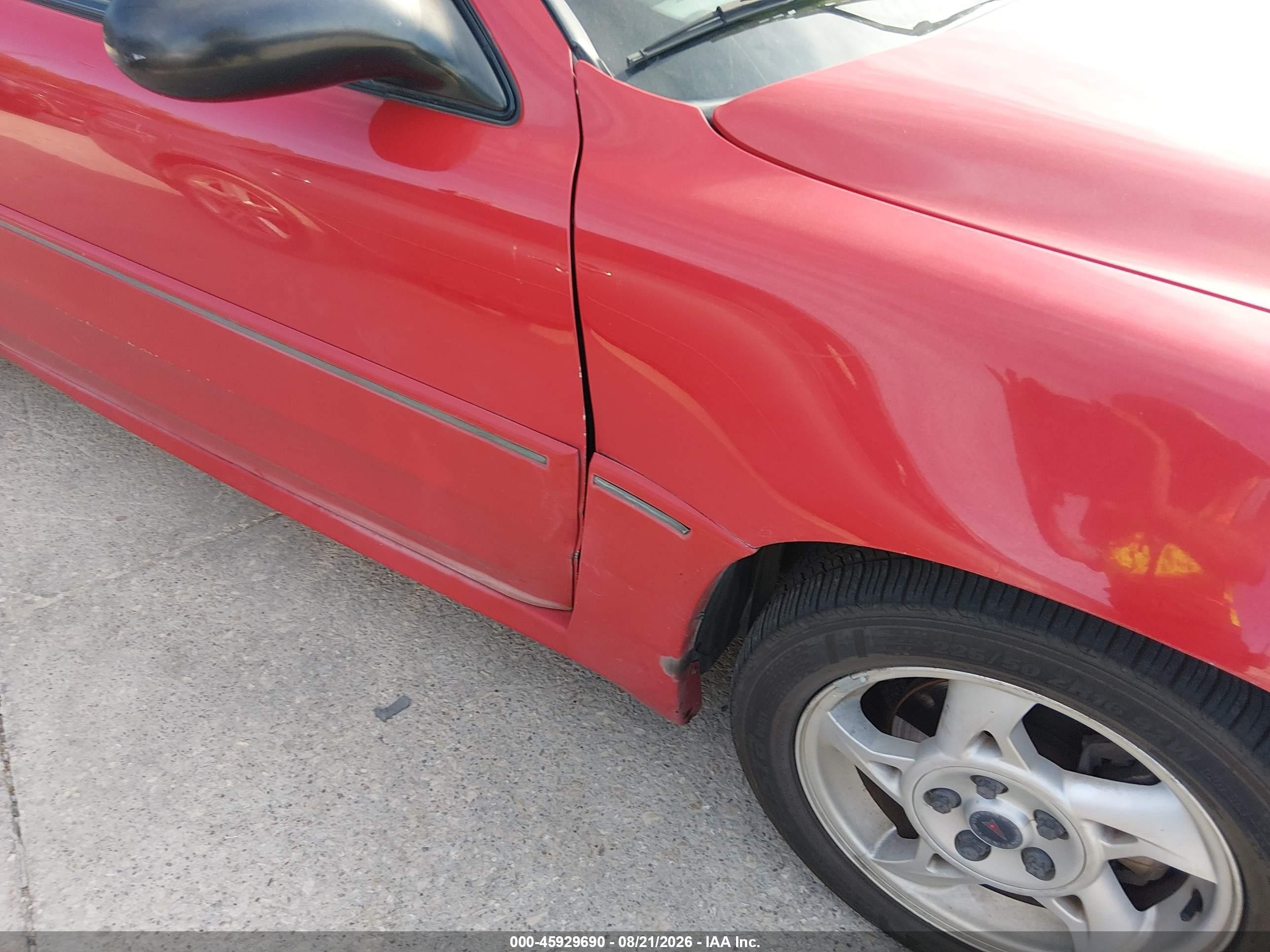 2003 Pontiac Grand Am Gt Красный vin: 1G2NW12E03C150121
