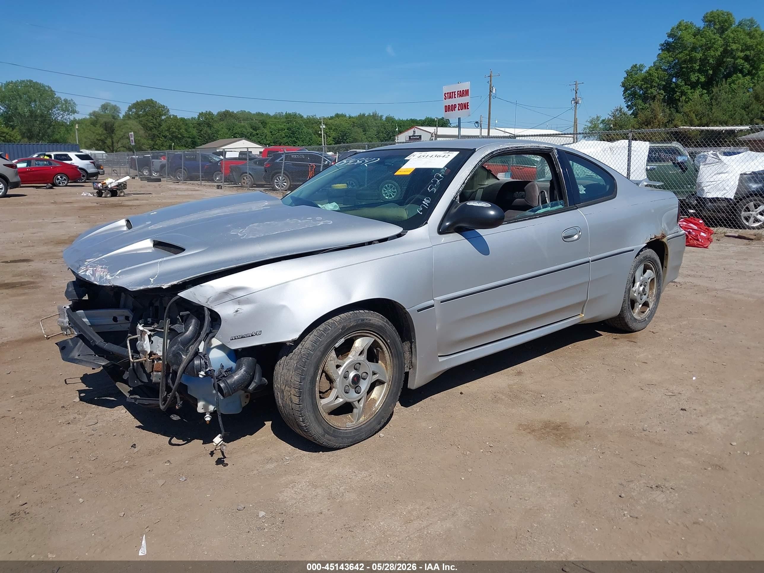 2002 Pontiac Grand Am Gt Silver vin: 1G2NW12E62C256300