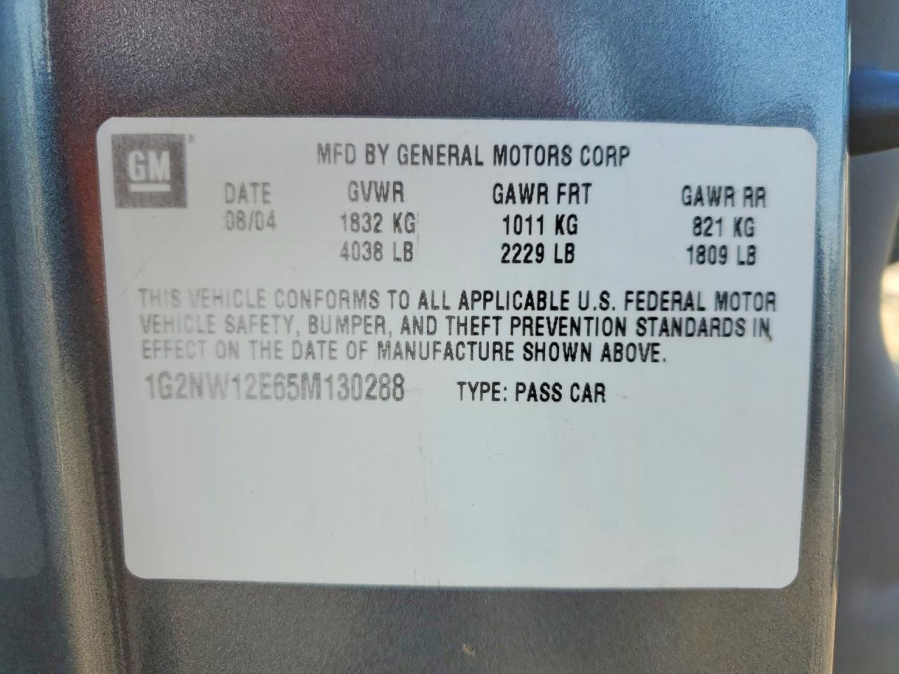 2005 Pontiac Grand Am Gt Gray vin: 1G2NW12E65M130288