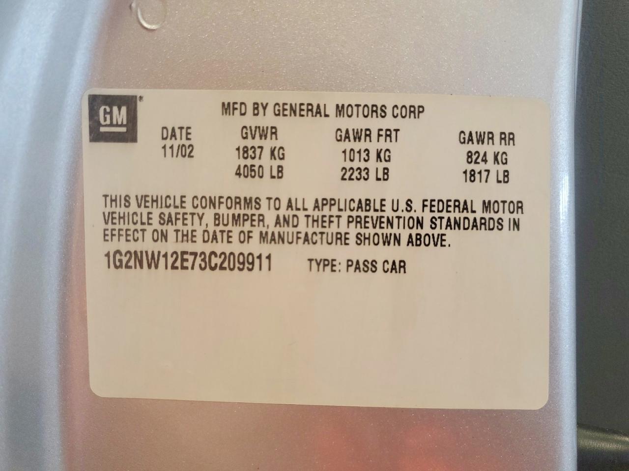 2003 Pontiac Grand Am Gt Silver vin: 1G2NW12E73C209911