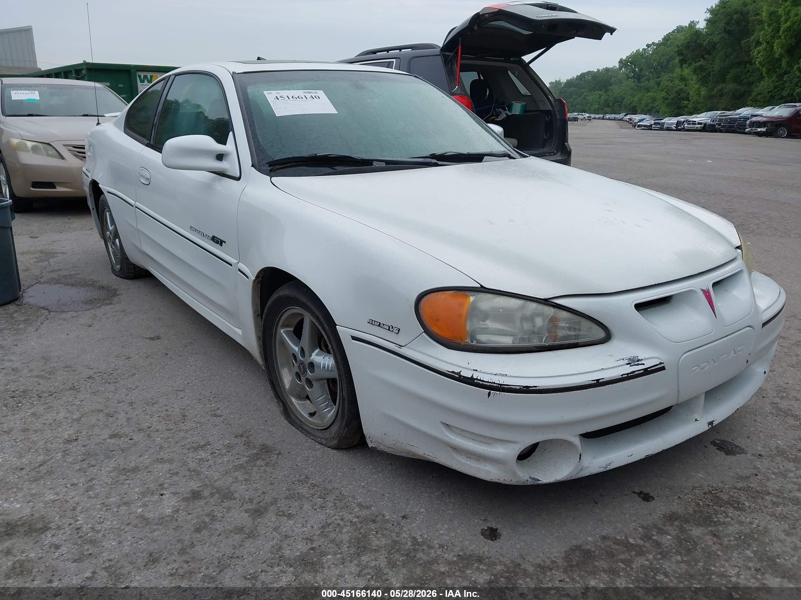 2002 Pontiac Grand Am Gt White vin: 1G2NW12E82C207695