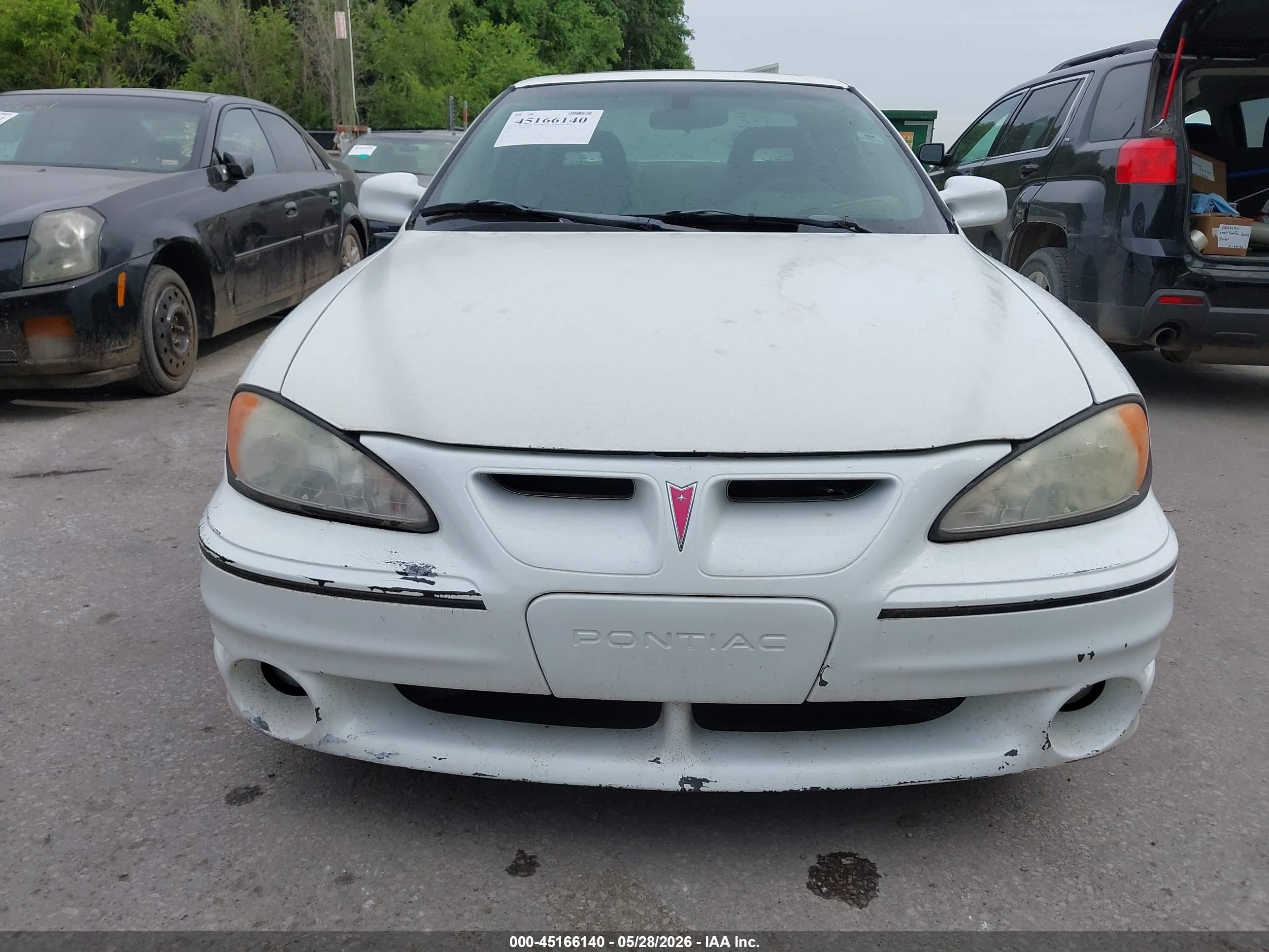2002 Pontiac Grand Am Gt White vin: 1G2NW12E82C207695