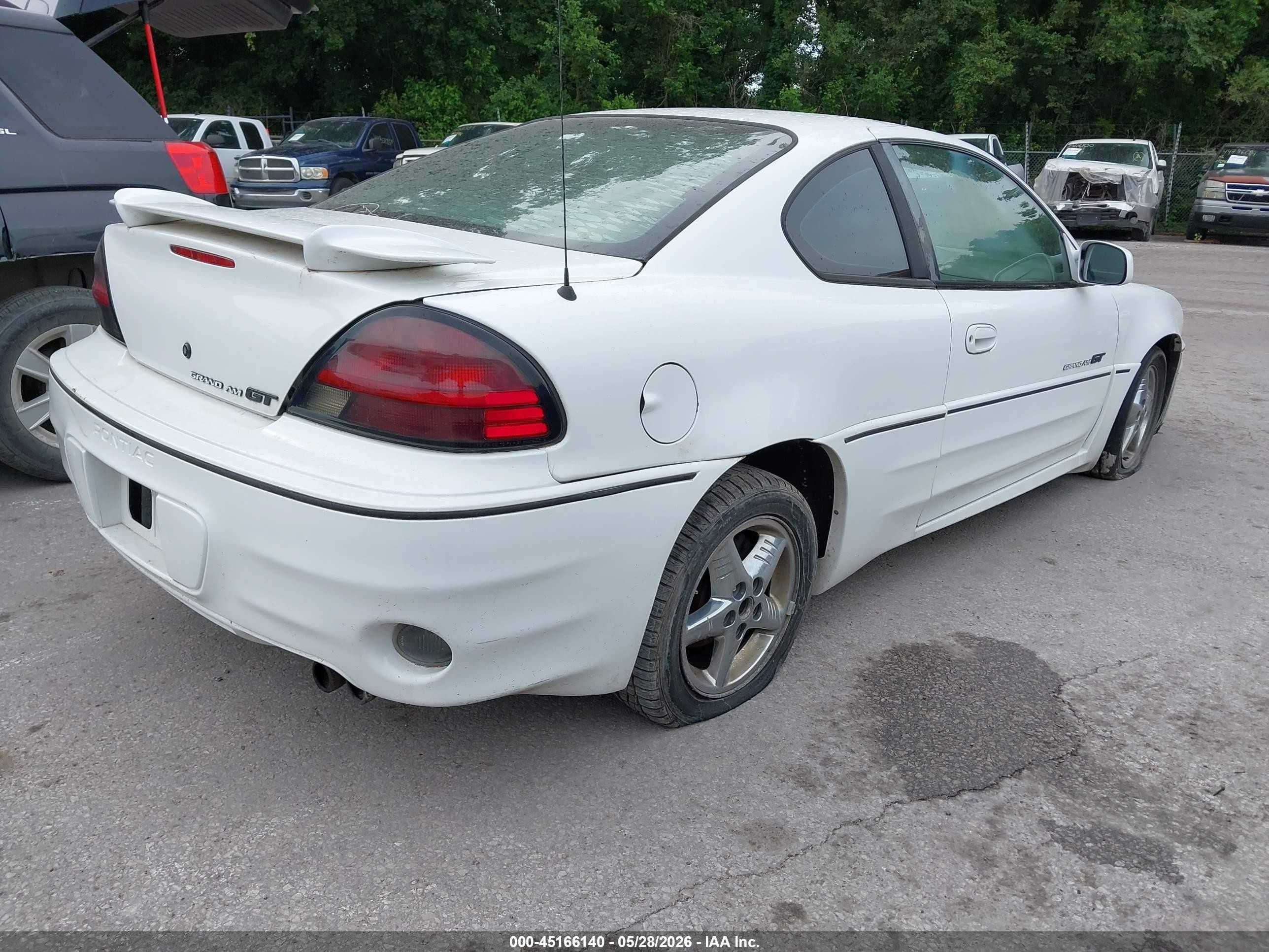 2002 Pontiac Grand Am Gt White vin: 1G2NW12E82C207695