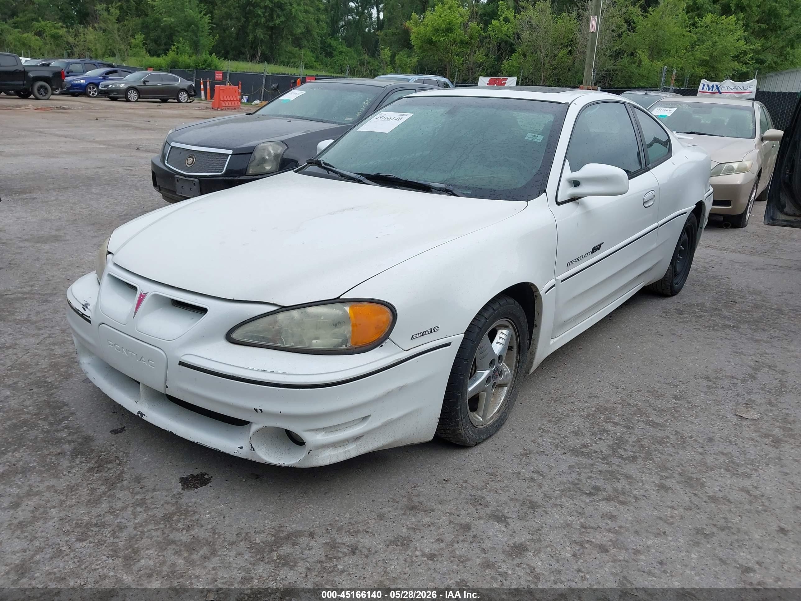 2002 Pontiac Grand Am Gt White vin: 1G2NW12E82C207695
