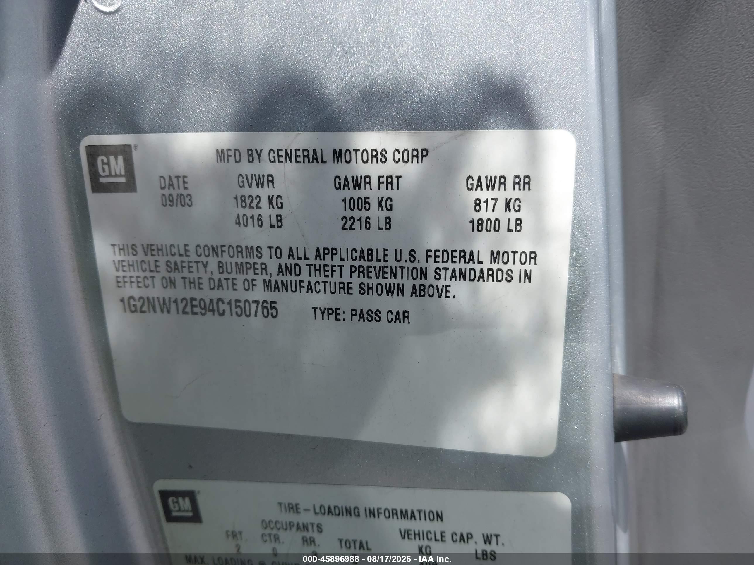 2004 Pontiac Grand Am Gt Серый vin: 1G2NW12E94C150765