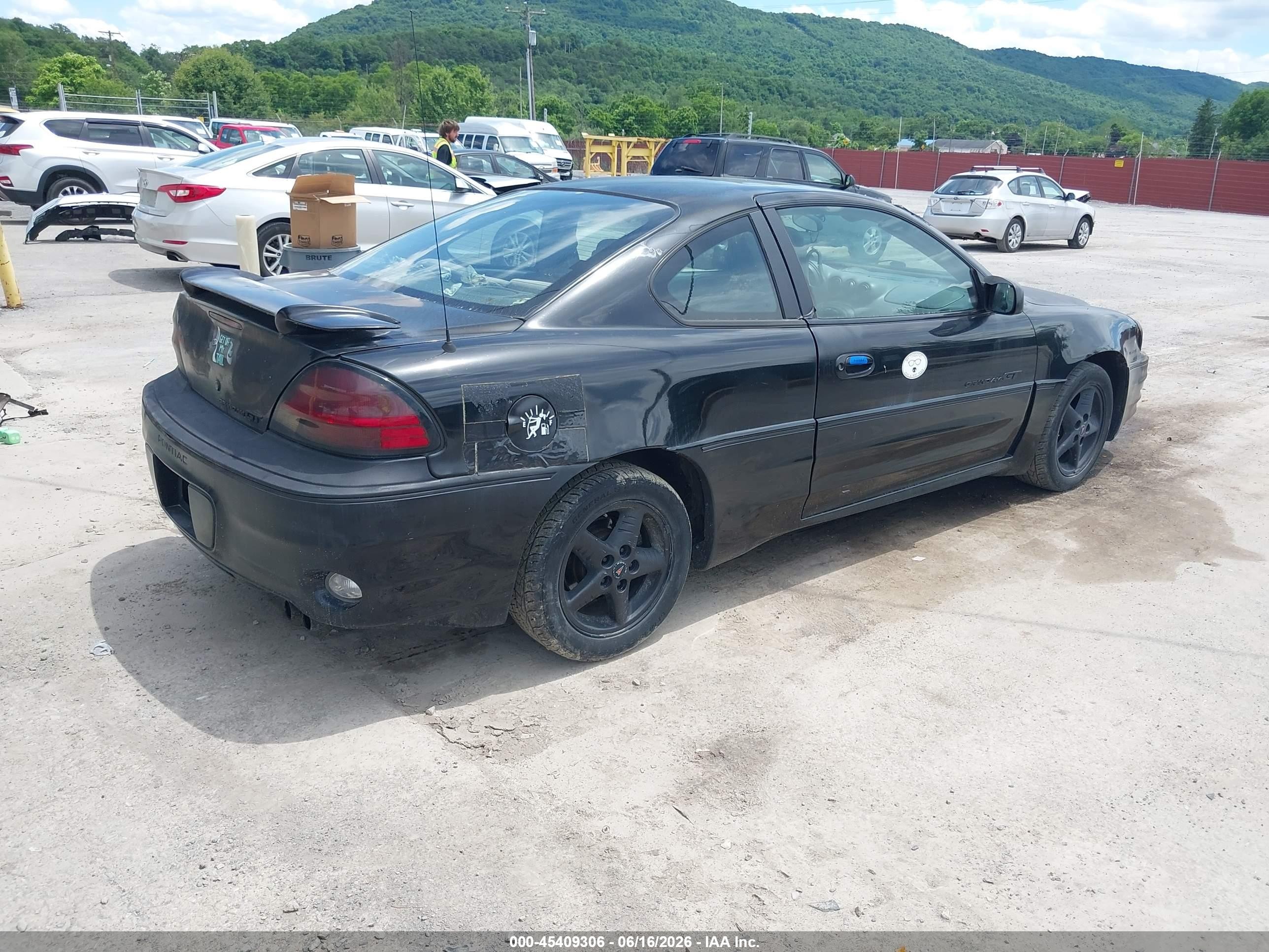 2001 Pontiac Grand Am Gt Black vin: 1G2NW12EX1C278783