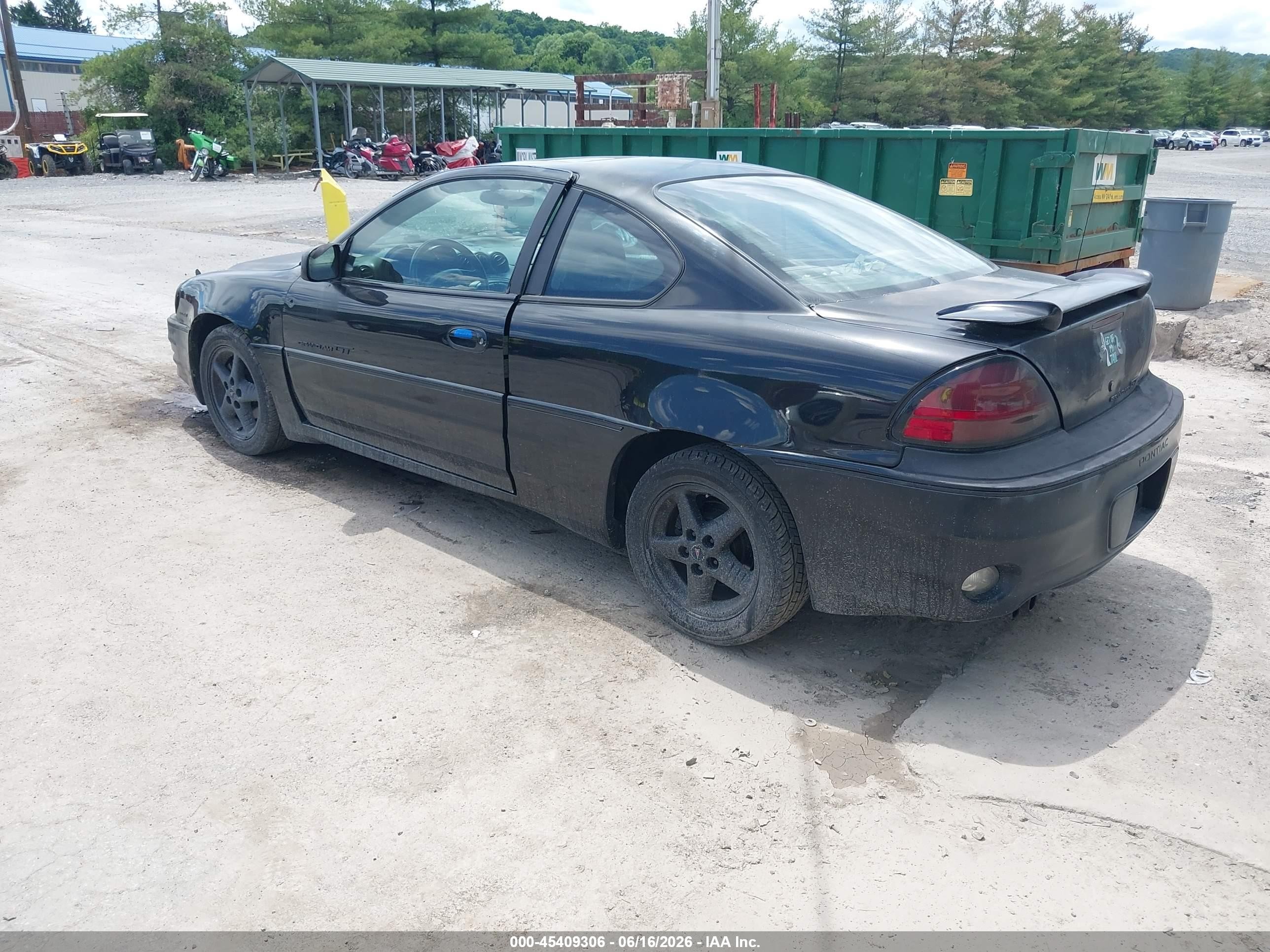 2001 Pontiac Grand Am Gt Black vin: 1G2NW12EX1C278783