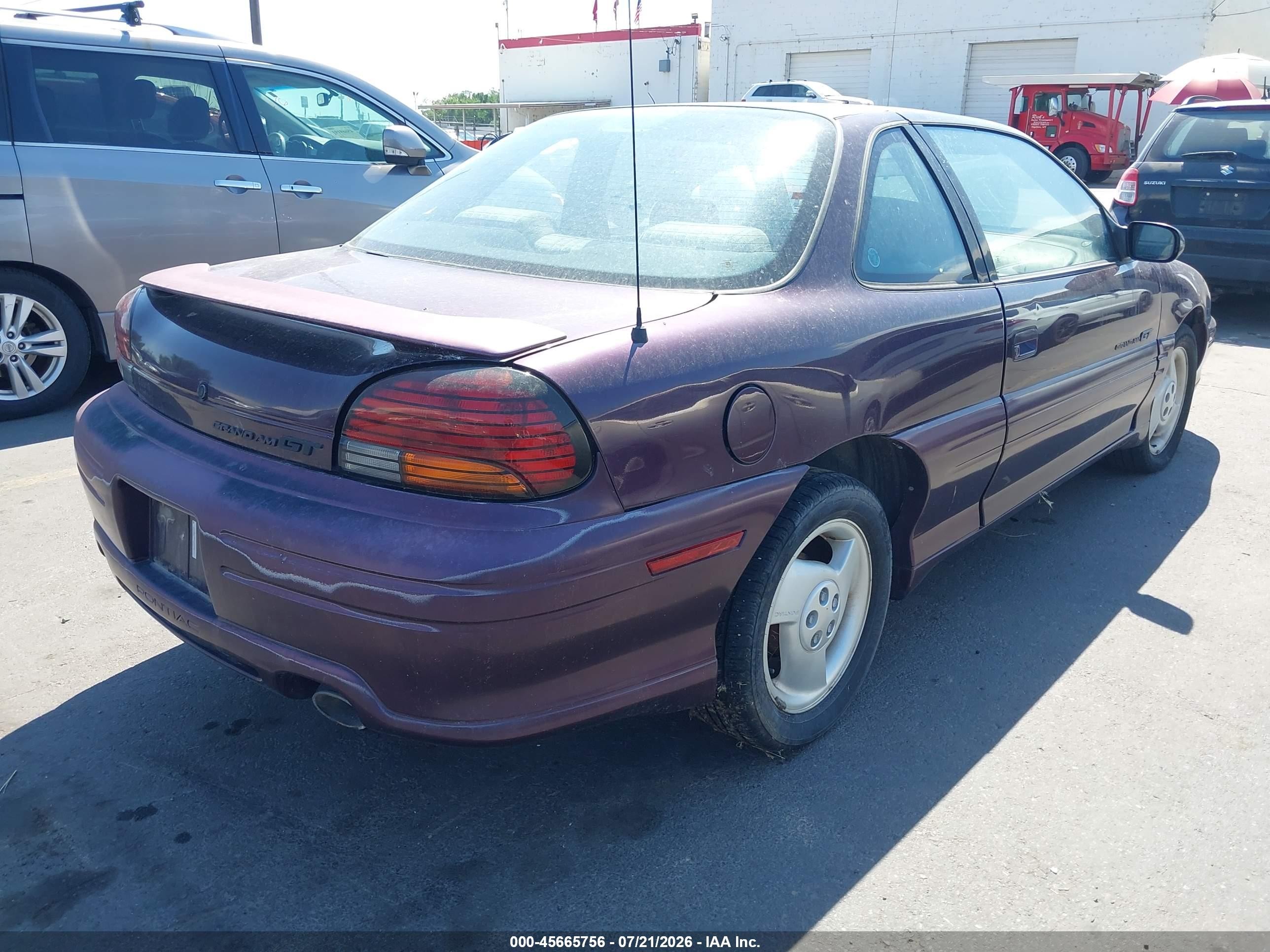 1998 Pontiac Grand Am Gt Purple vin: 1G2NW12M7WC726802