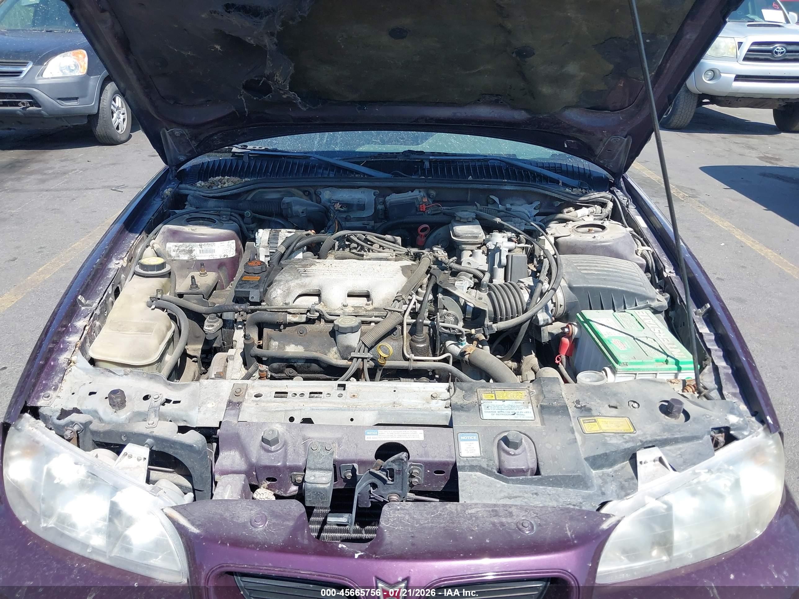 1998 Pontiac Grand Am Gt Purple vin: 1G2NW12M7WC726802