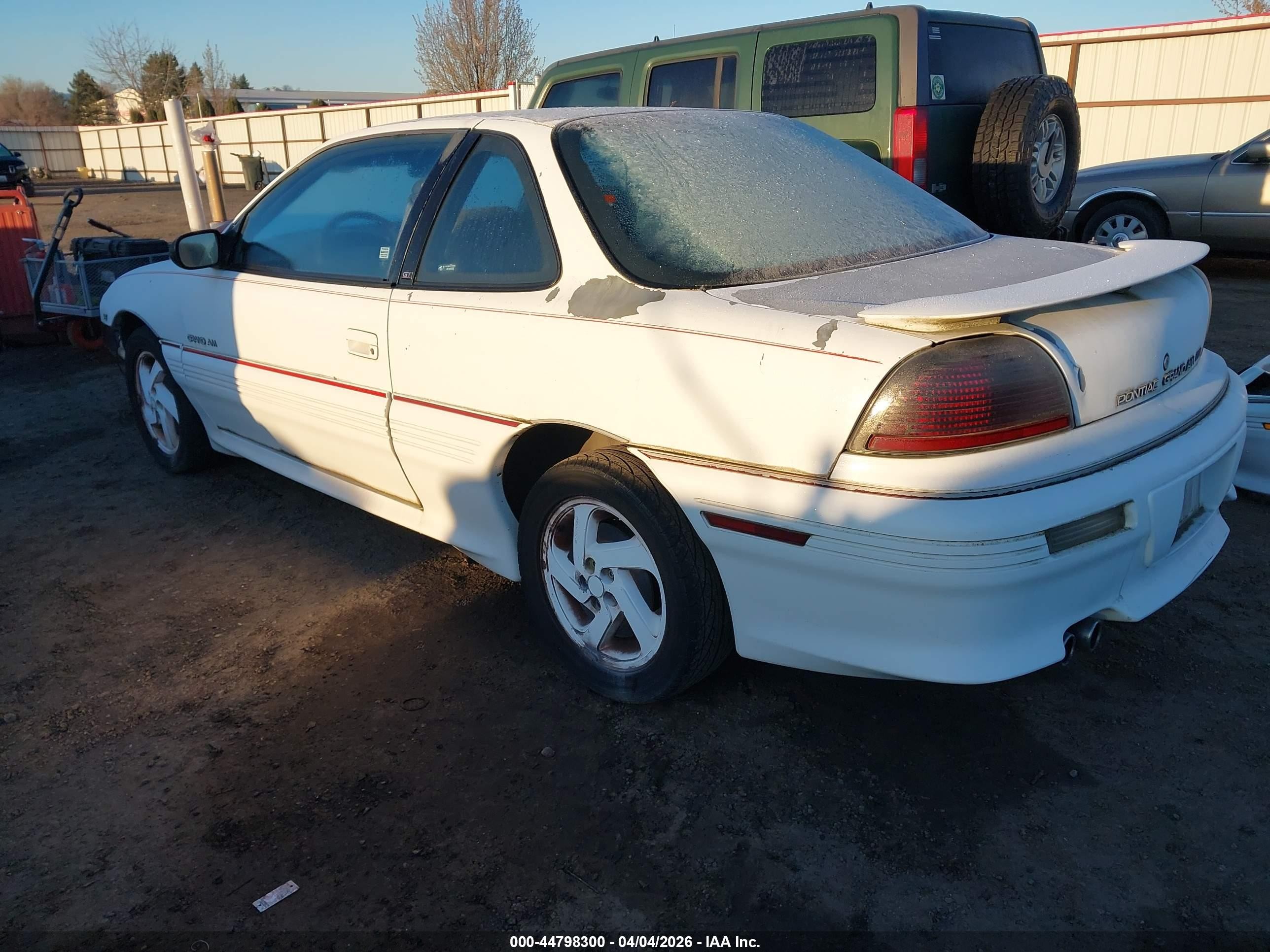 1994 Pontiac Grand Am Gt White vin: 1G2NW15M7RC716030