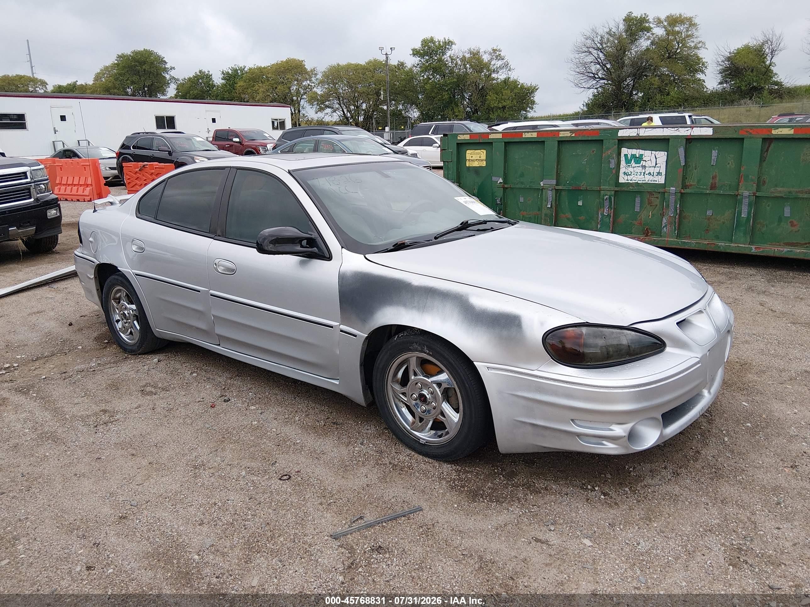 2003 Pontiac Grand Am Gt Silver vin: 1G2NW52E03M705599