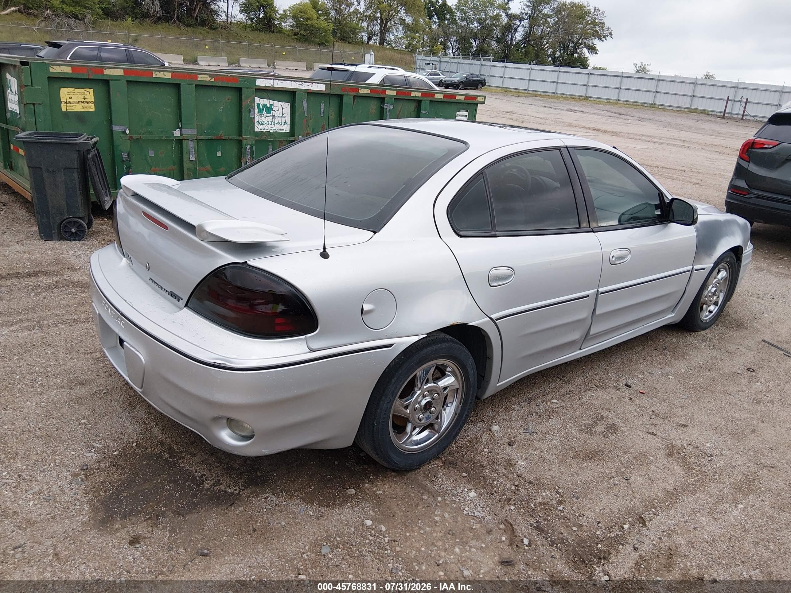 2003 Pontiac Grand Am Gt Silver vin: 1G2NW52E03M705599