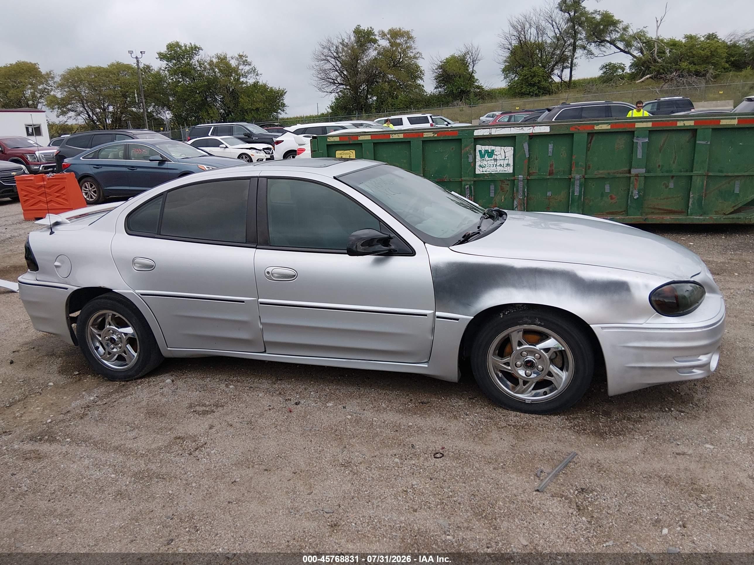 2003 Pontiac Grand Am Gt Silver vin: 1G2NW52E03M705599