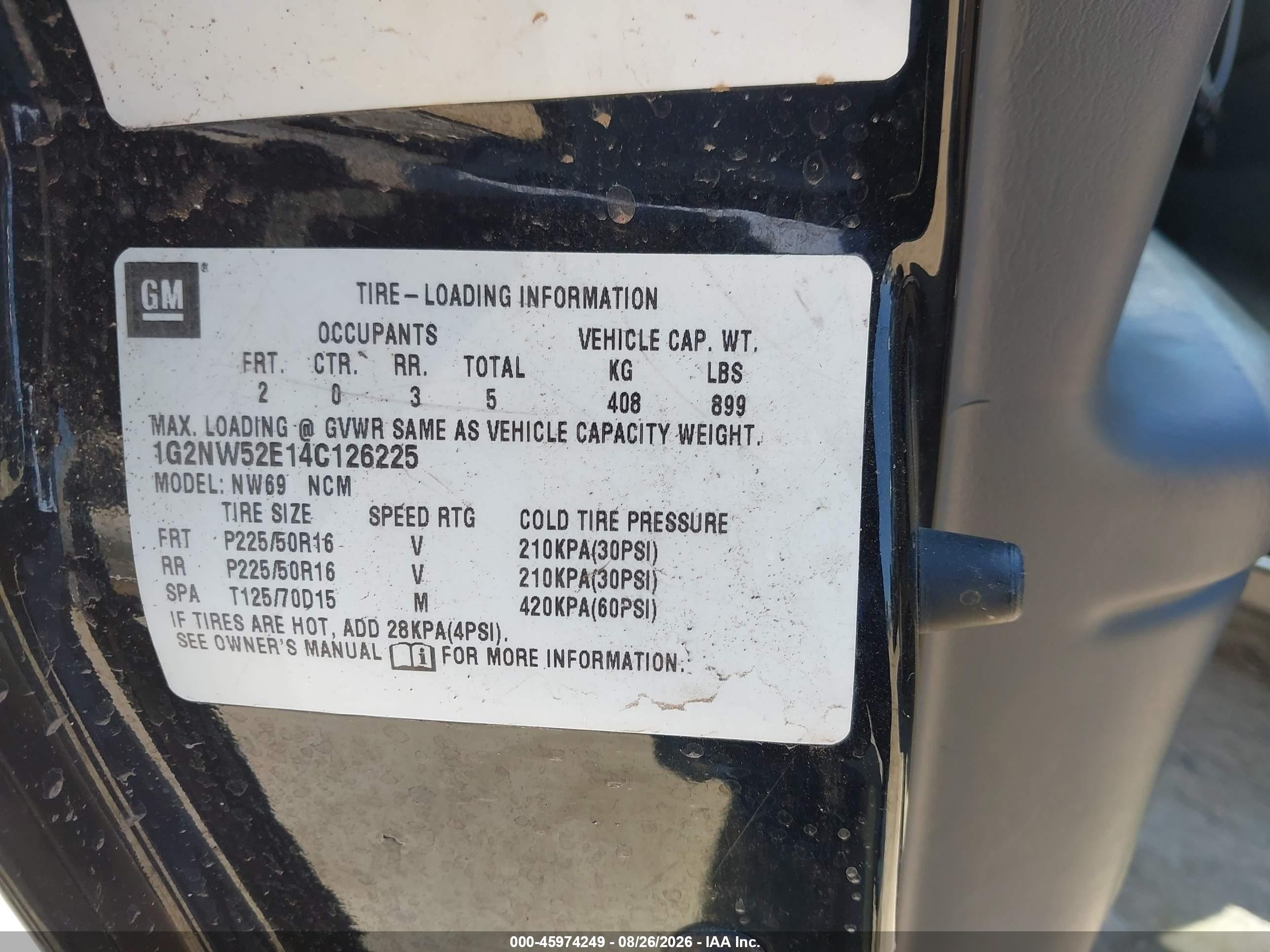 2004 Pontiac Grand Am Gt Черный vin: 1G2NW52E14C126225
