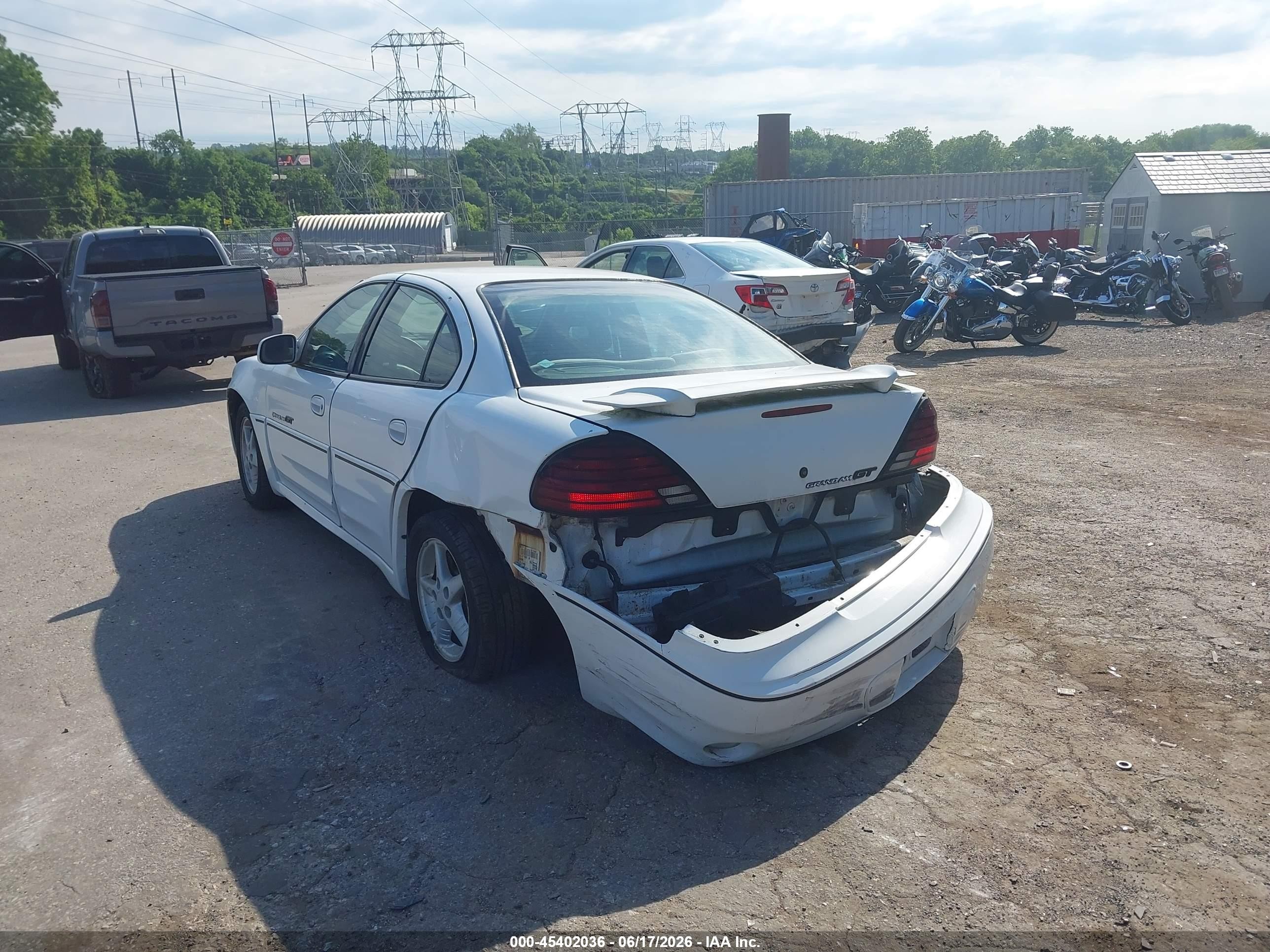 2001 Pontiac Grand Am Gt White vin: 1G2NW52E21C170469