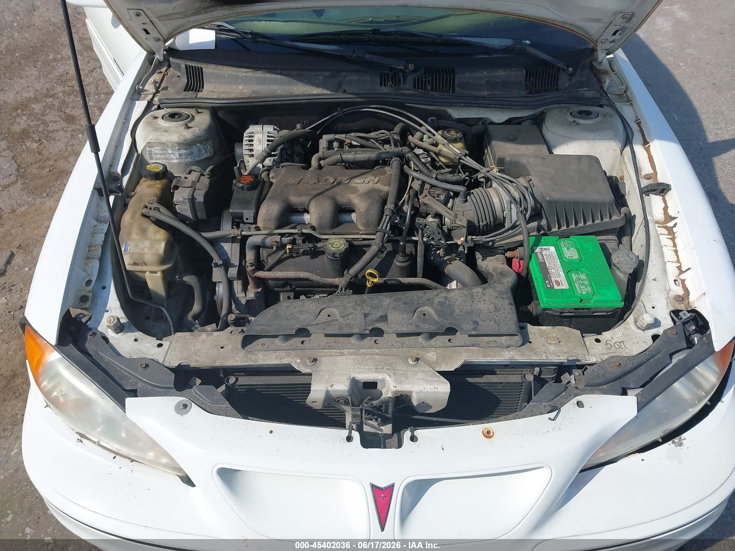 2001 Pontiac Grand Am Gt White vin: 1G2NW52E21C170469