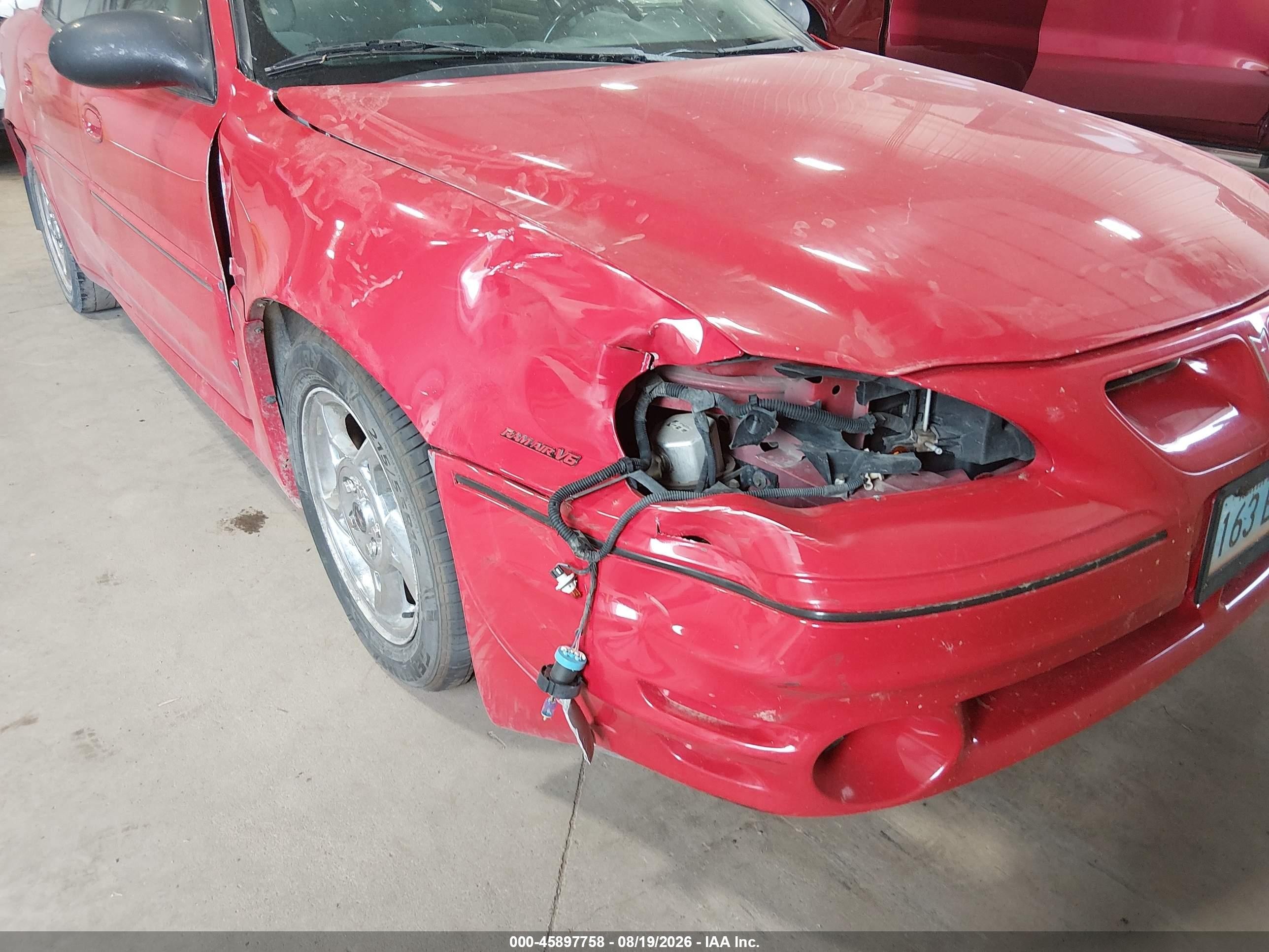 2004 Pontiac Grand Am Gt Red vin: 1G2NW52E24C228844