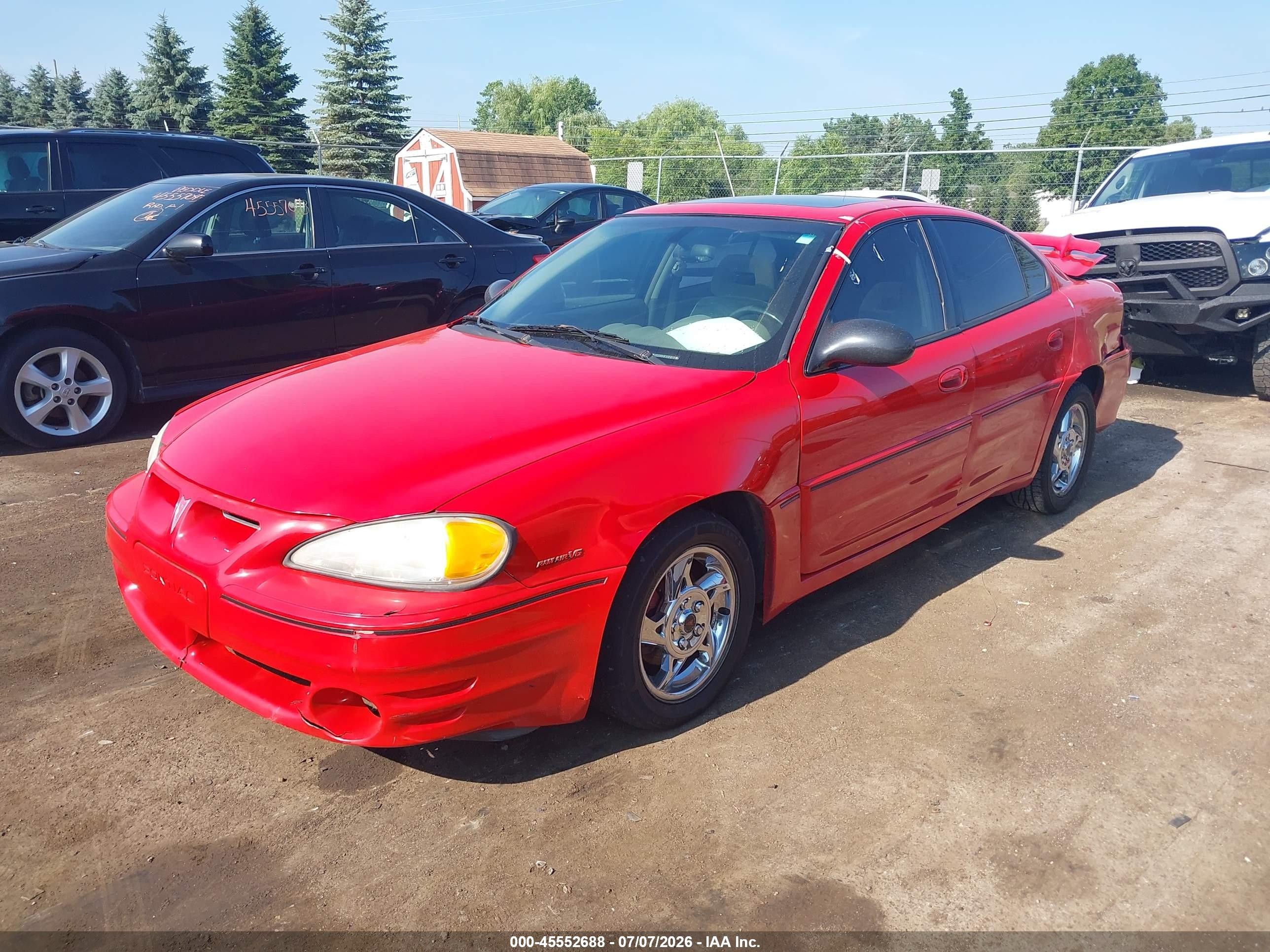 2003 Pontiac Grand Am Gt Red vin: 1G2NW52EX3C323702