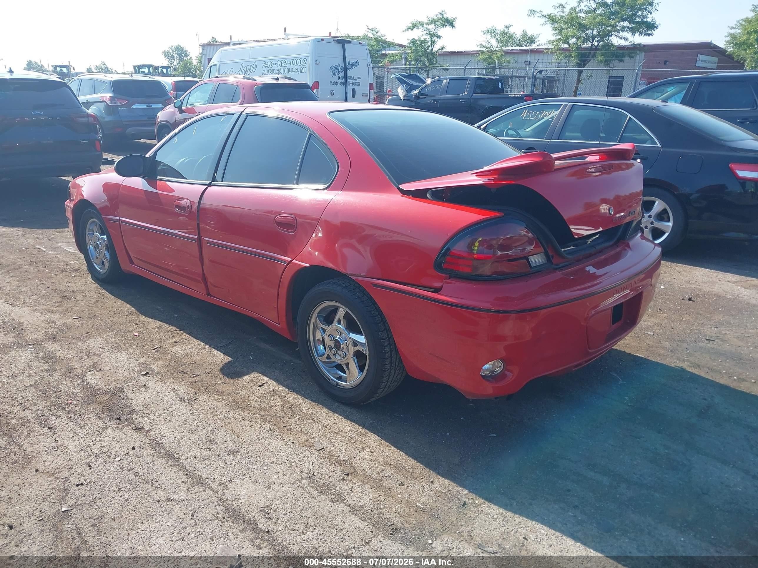 2003 Pontiac Grand Am Gt Red vin: 1G2NW52EX3C323702