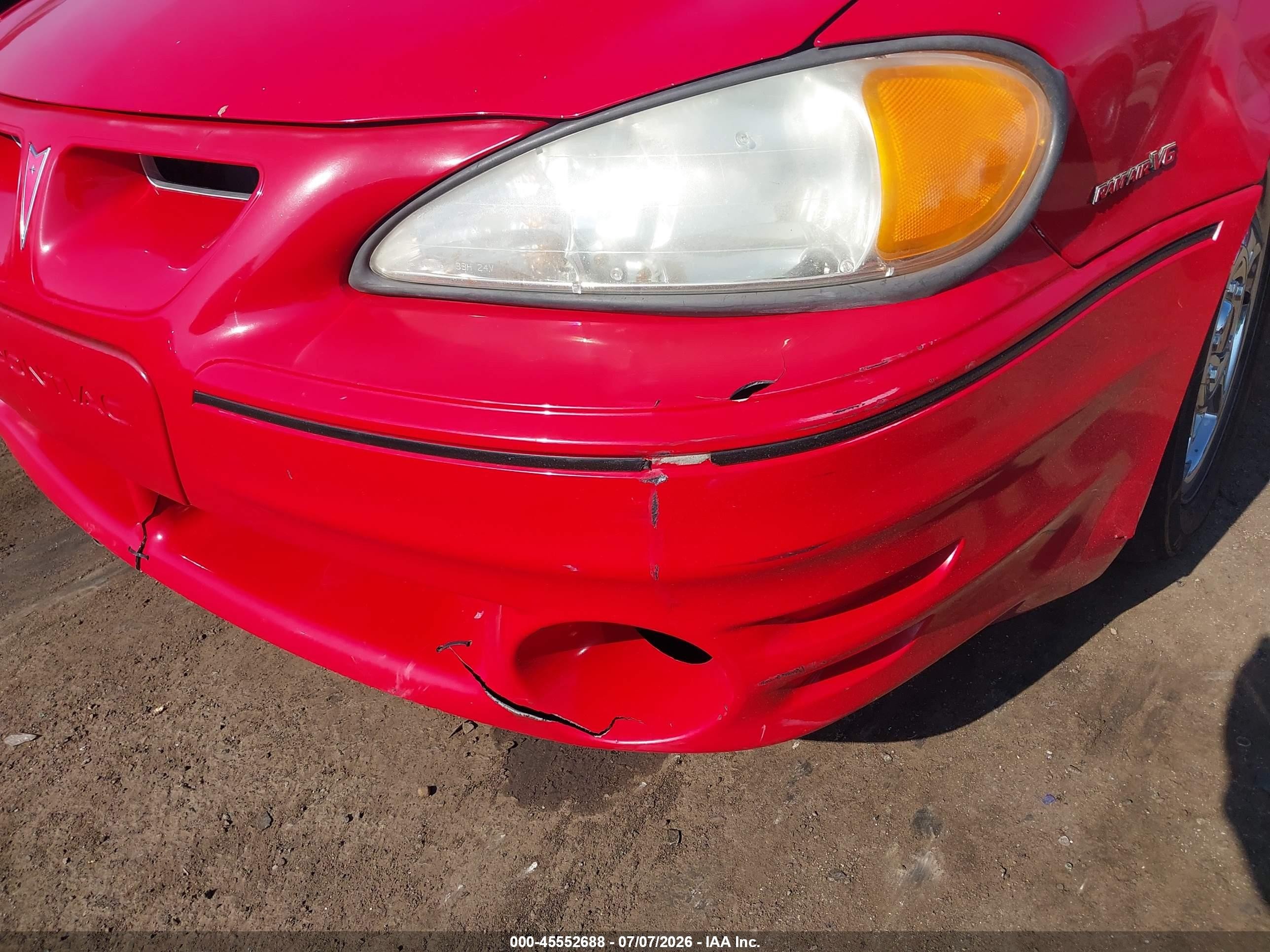 2003 Pontiac Grand Am Gt Red vin: 1G2NW52EX3C323702