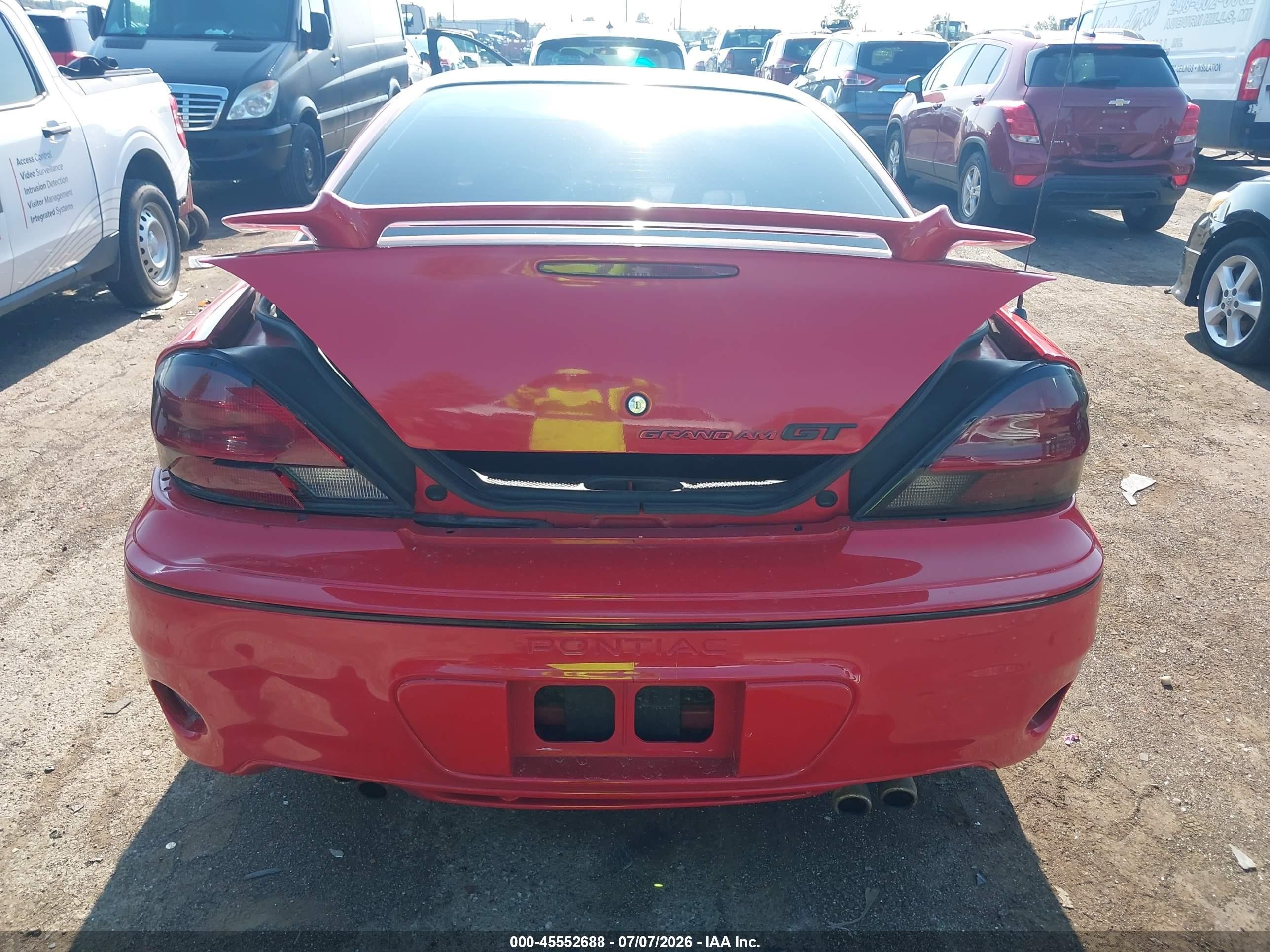 2003 Pontiac Grand Am Gt Red vin: 1G2NW52EX3C323702