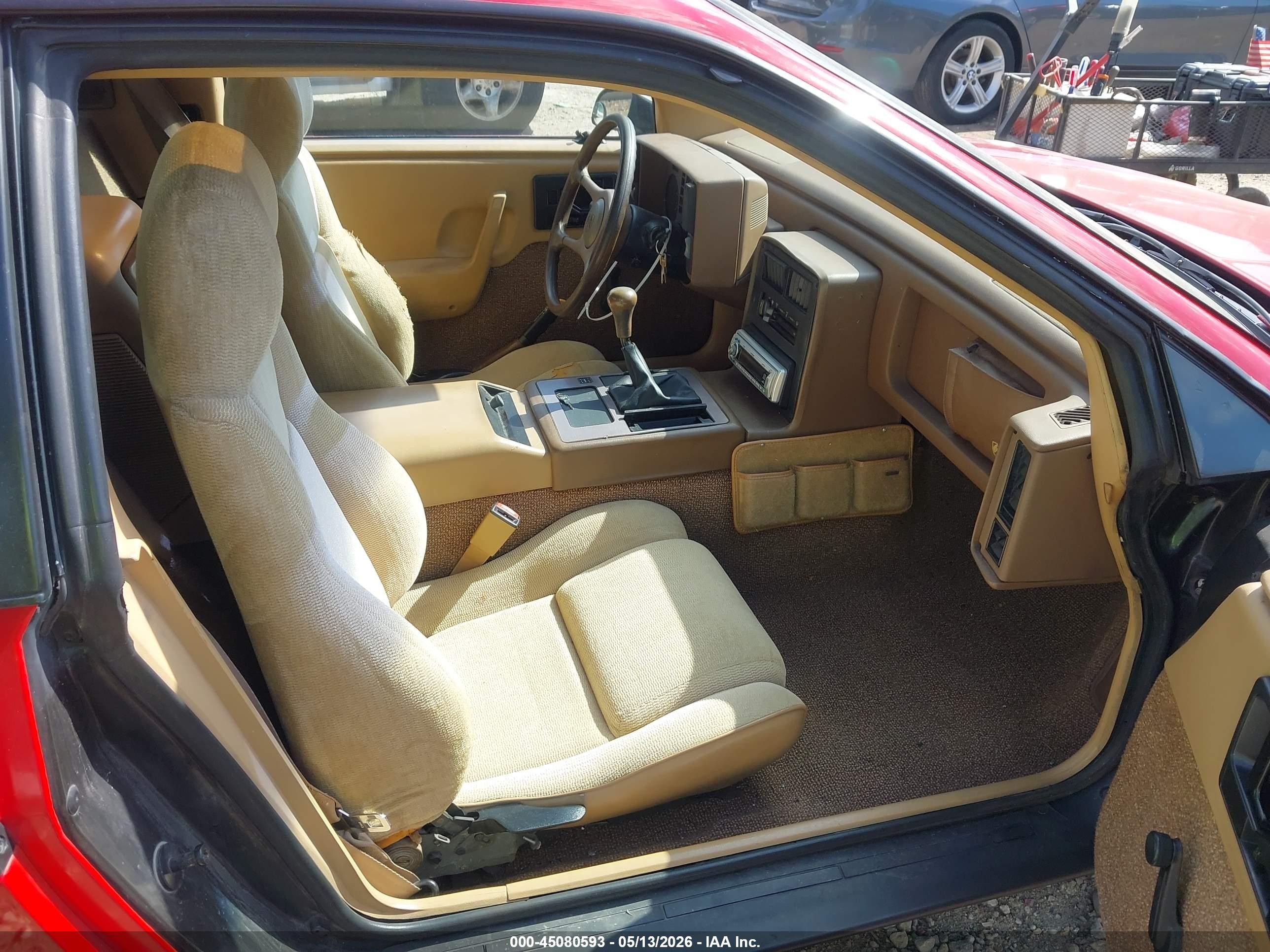 1986 Pontiac Fiero   Red vin: 1G2PE37R9GP269044
