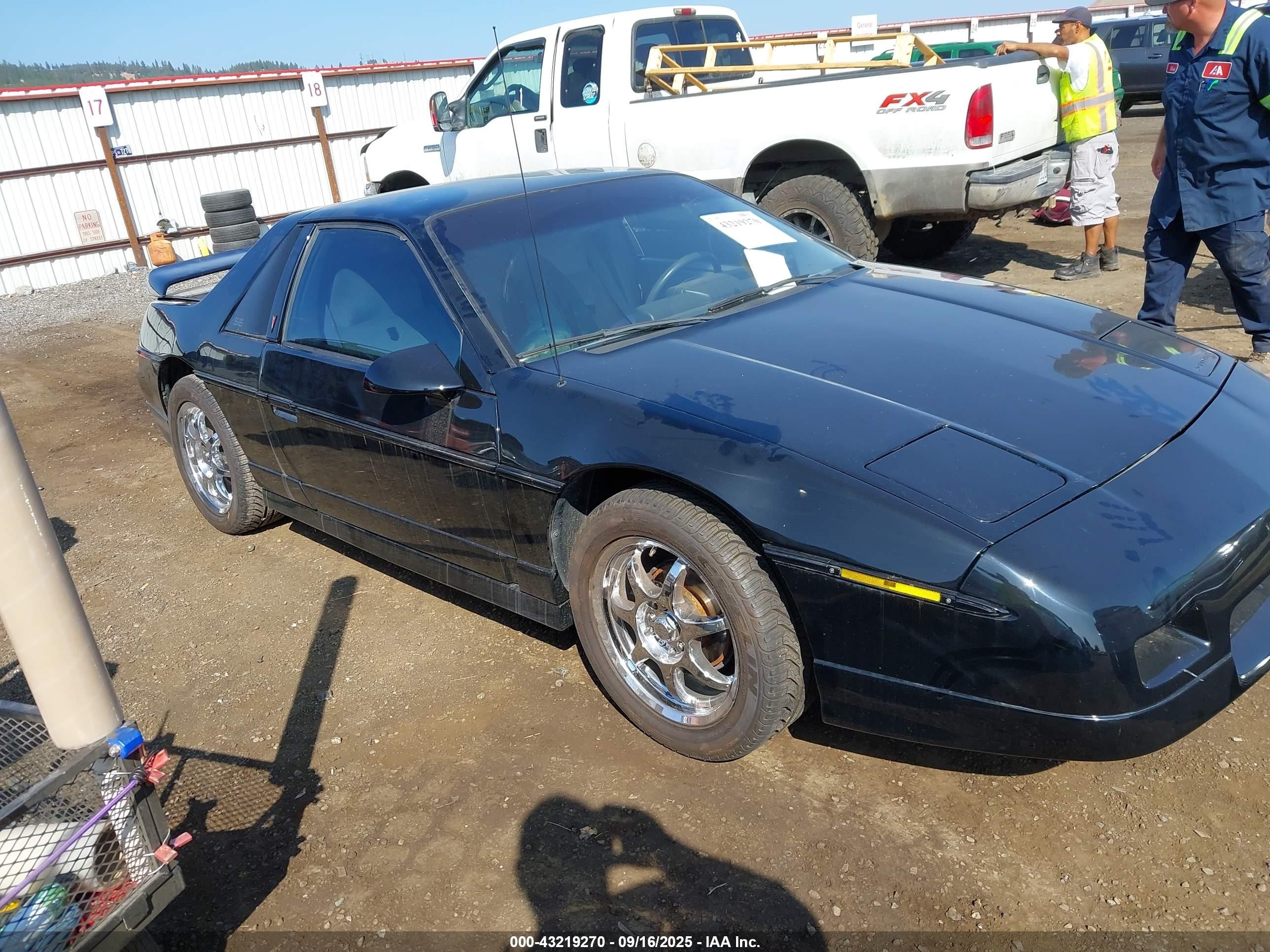 1986 Pontiac Fiero Se Black vin: 1G2PF3790GP219274