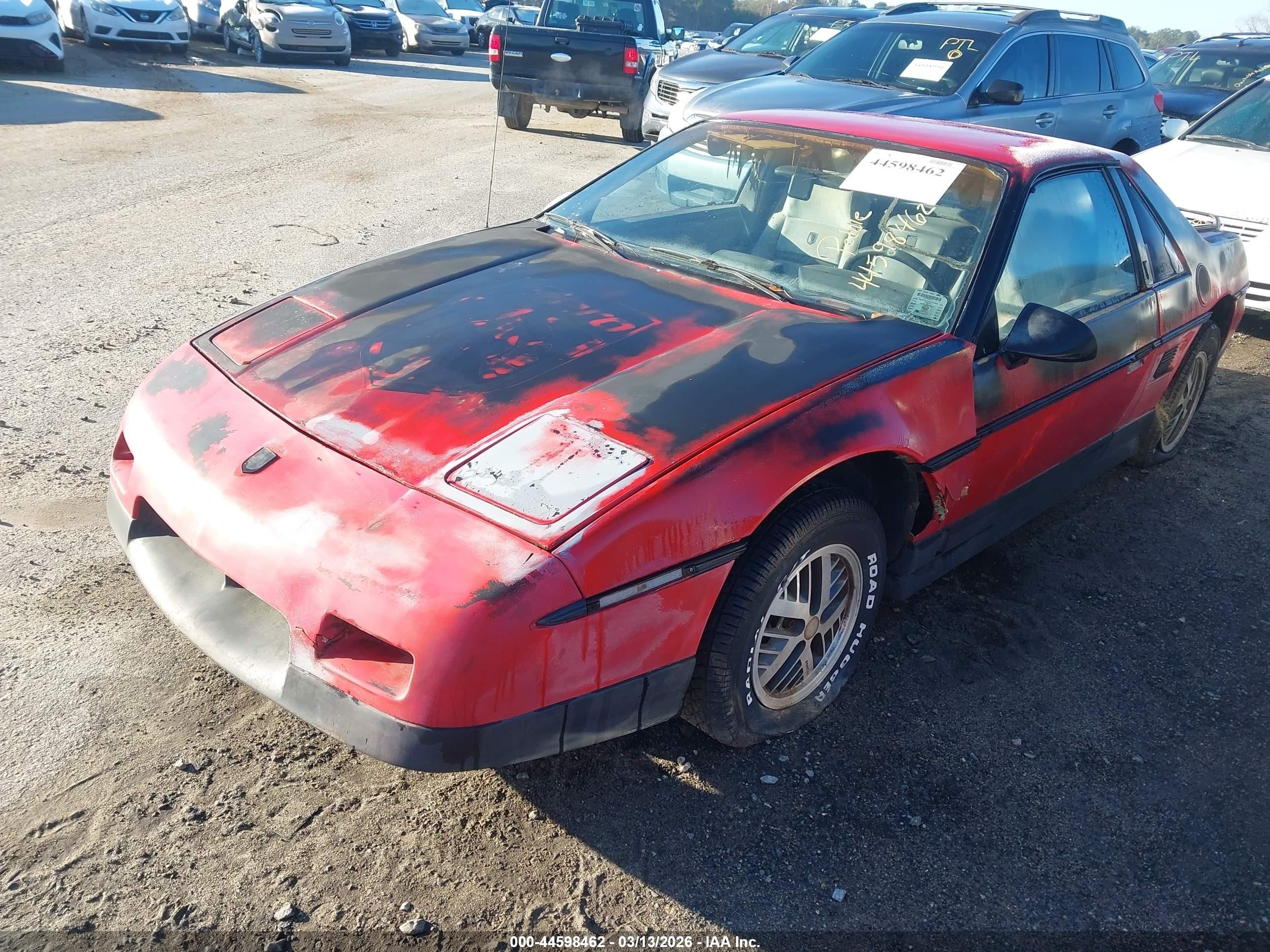 1986 Pontiac Fiero Se Red vin: 1G2PF3790GP222272