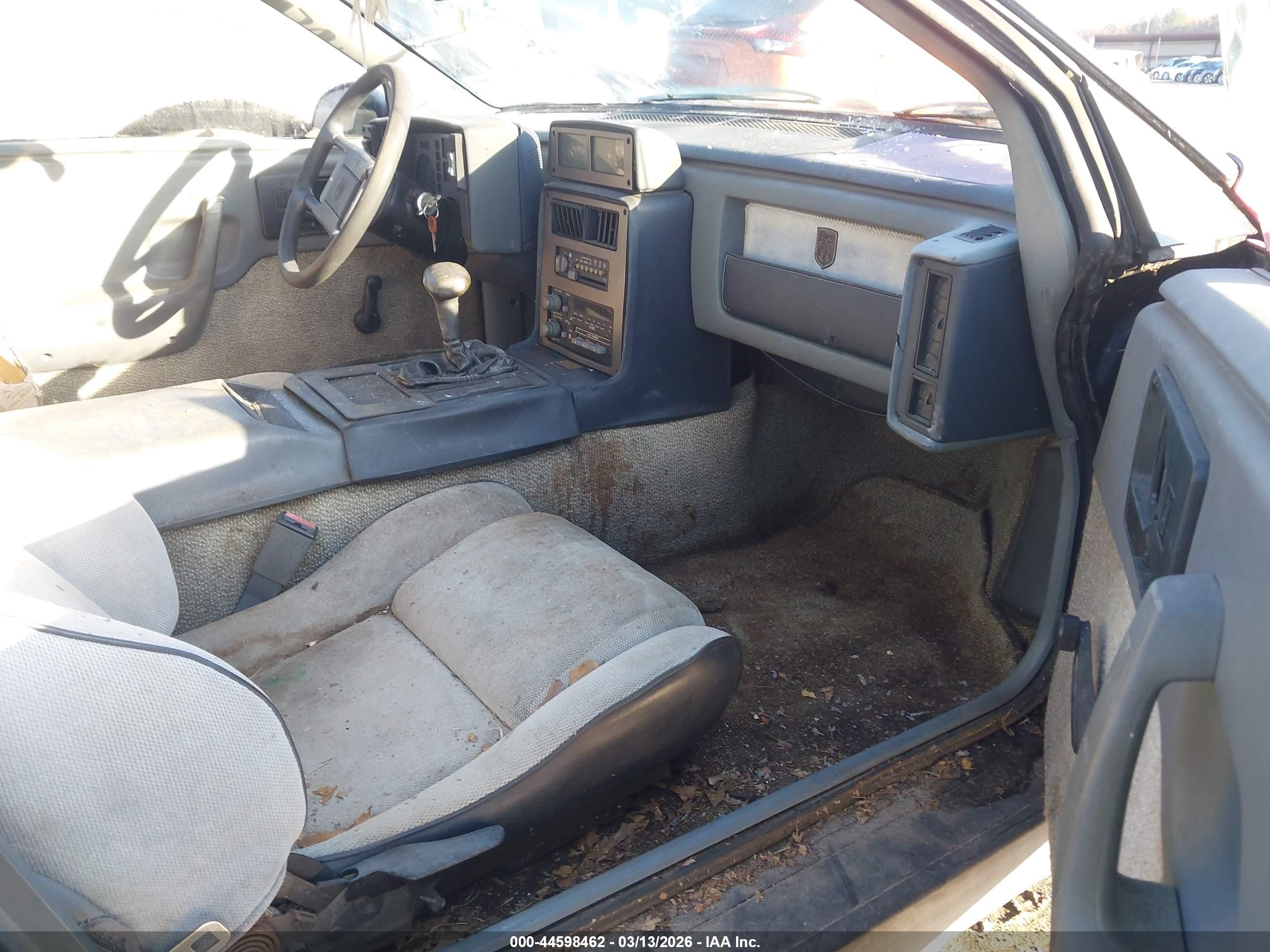 1986 Pontiac Fiero Se Red vin: 1G2PF3790GP222272