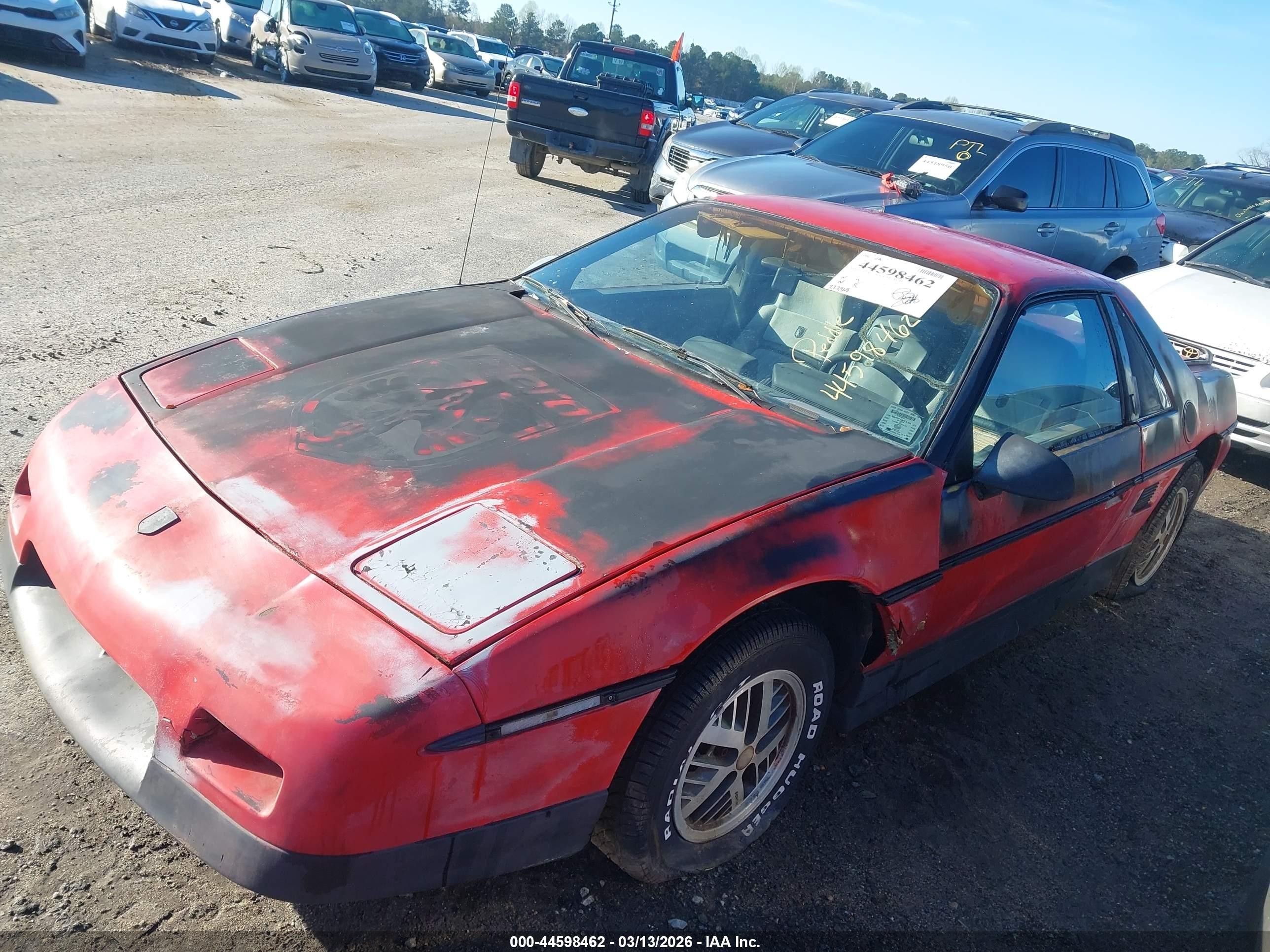 1986 Pontiac Fiero Se Red vin: 1G2PF3790GP222272