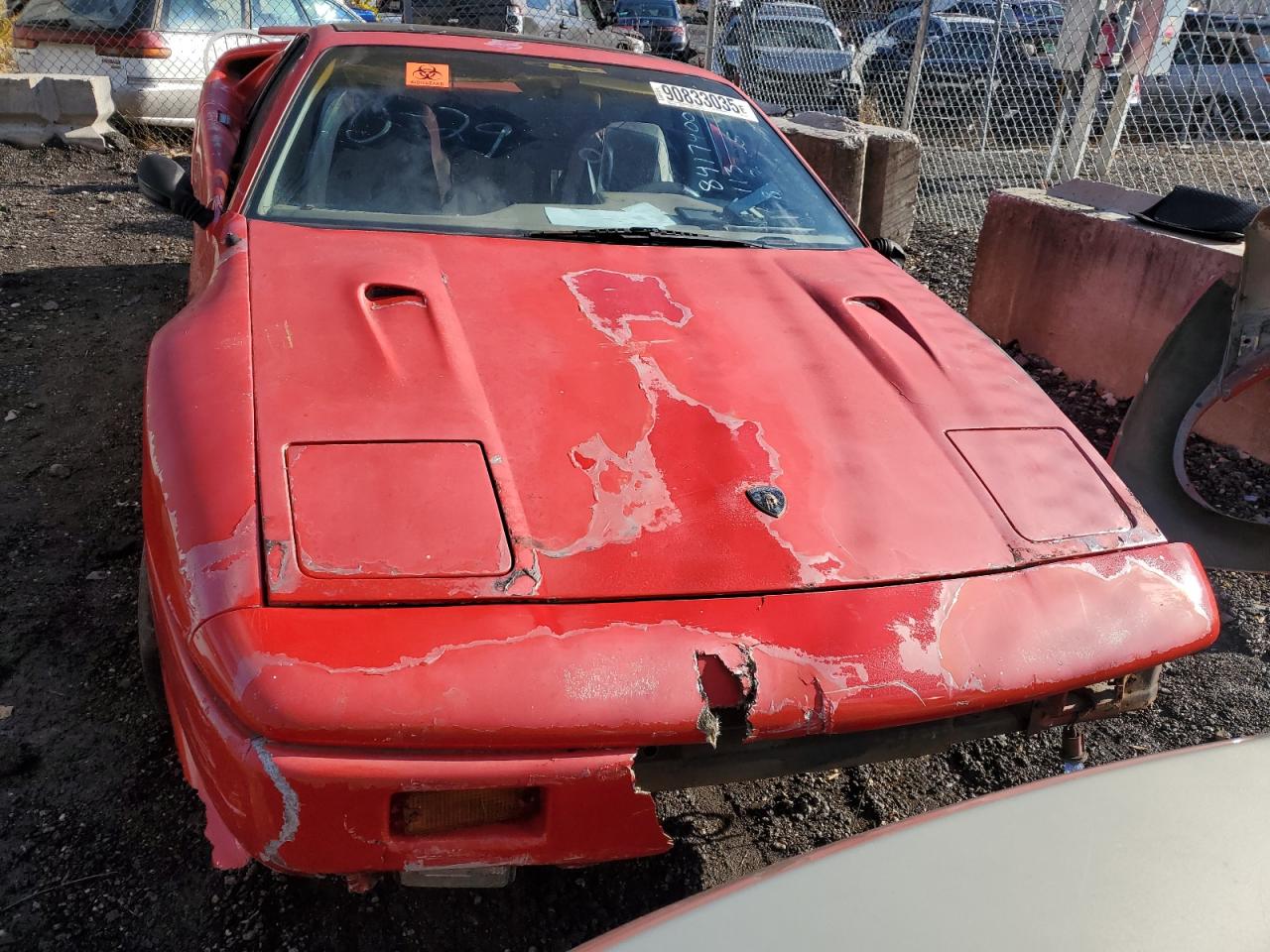 1986 Pontiac Fiero Se Red vin: 1G2PF3791GP247004