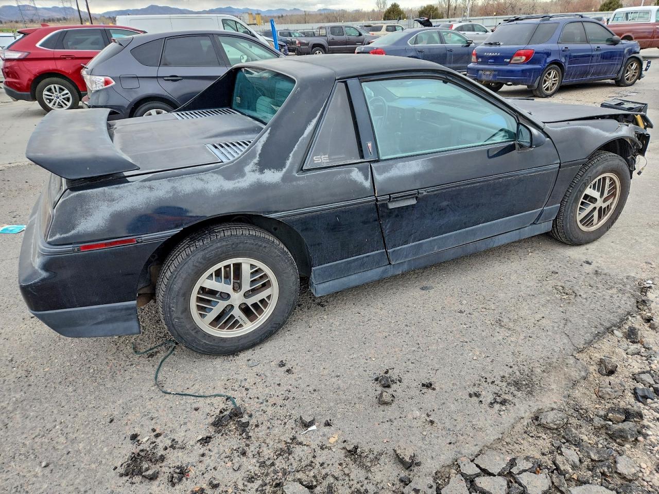 1986 Pontiac Fiero Se Black vin: 1G2PF3796GP253297