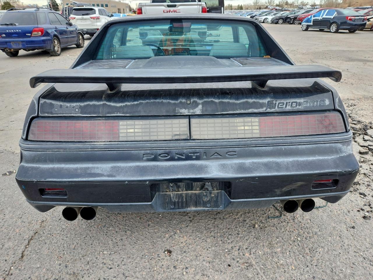 1986 Pontiac Fiero Se Black vin: 1G2PF3796GP253297