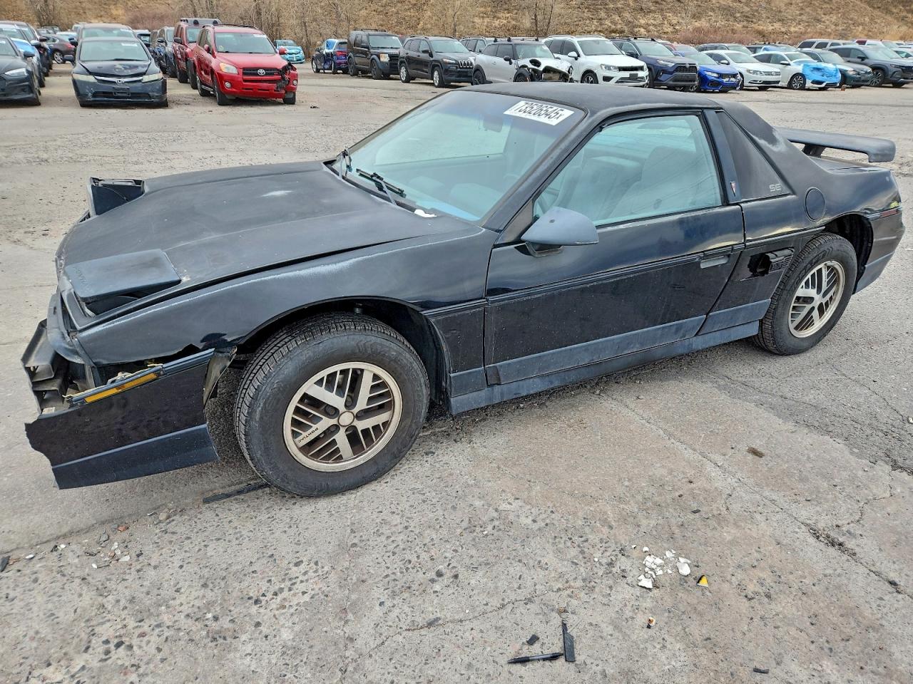 1986 Pontiac Fiero Se Black vin: 1G2PF3796GP253297