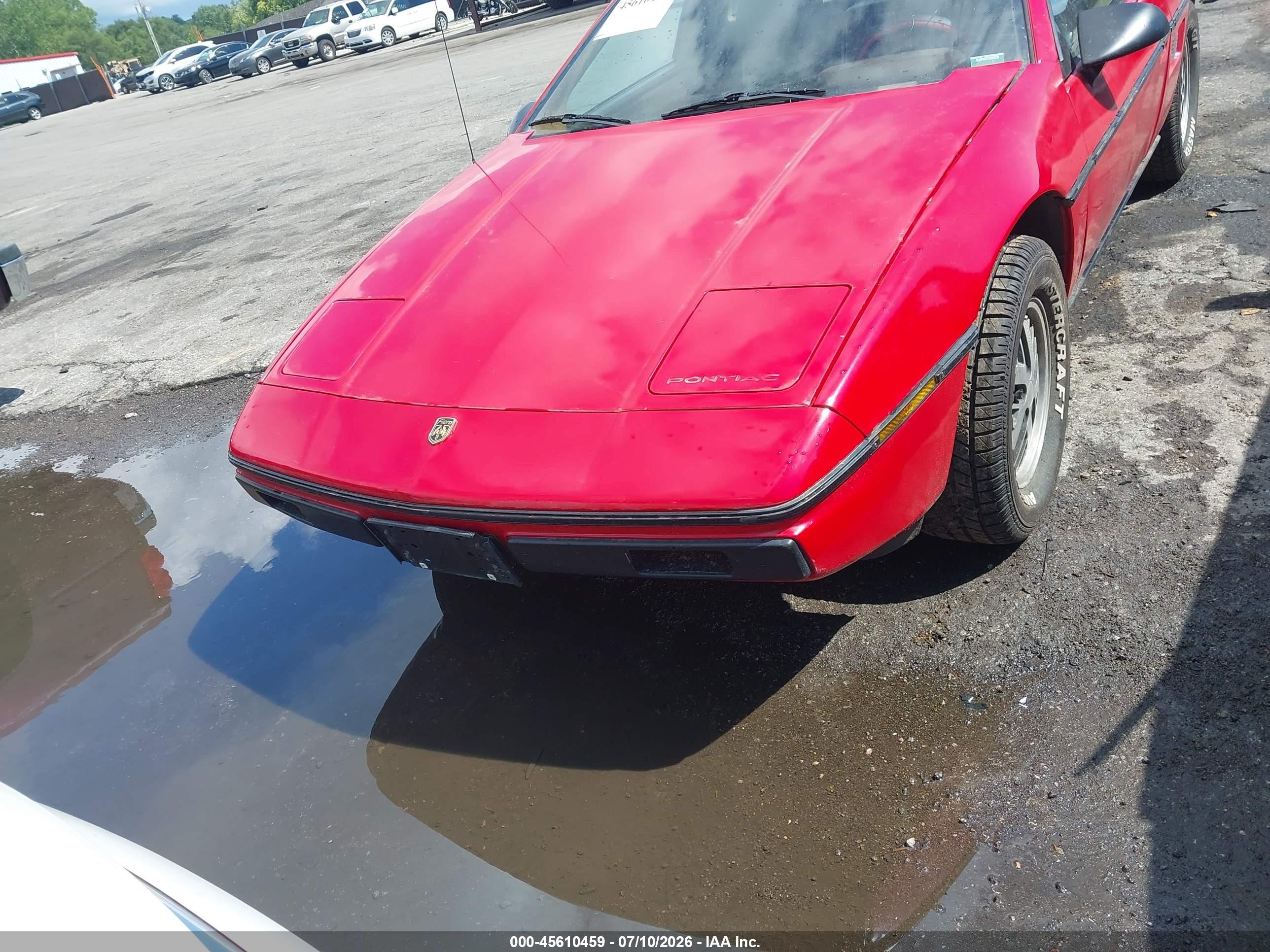 1985 Pontiac Fiero Se Red vin: 1G2PF3797FP254392